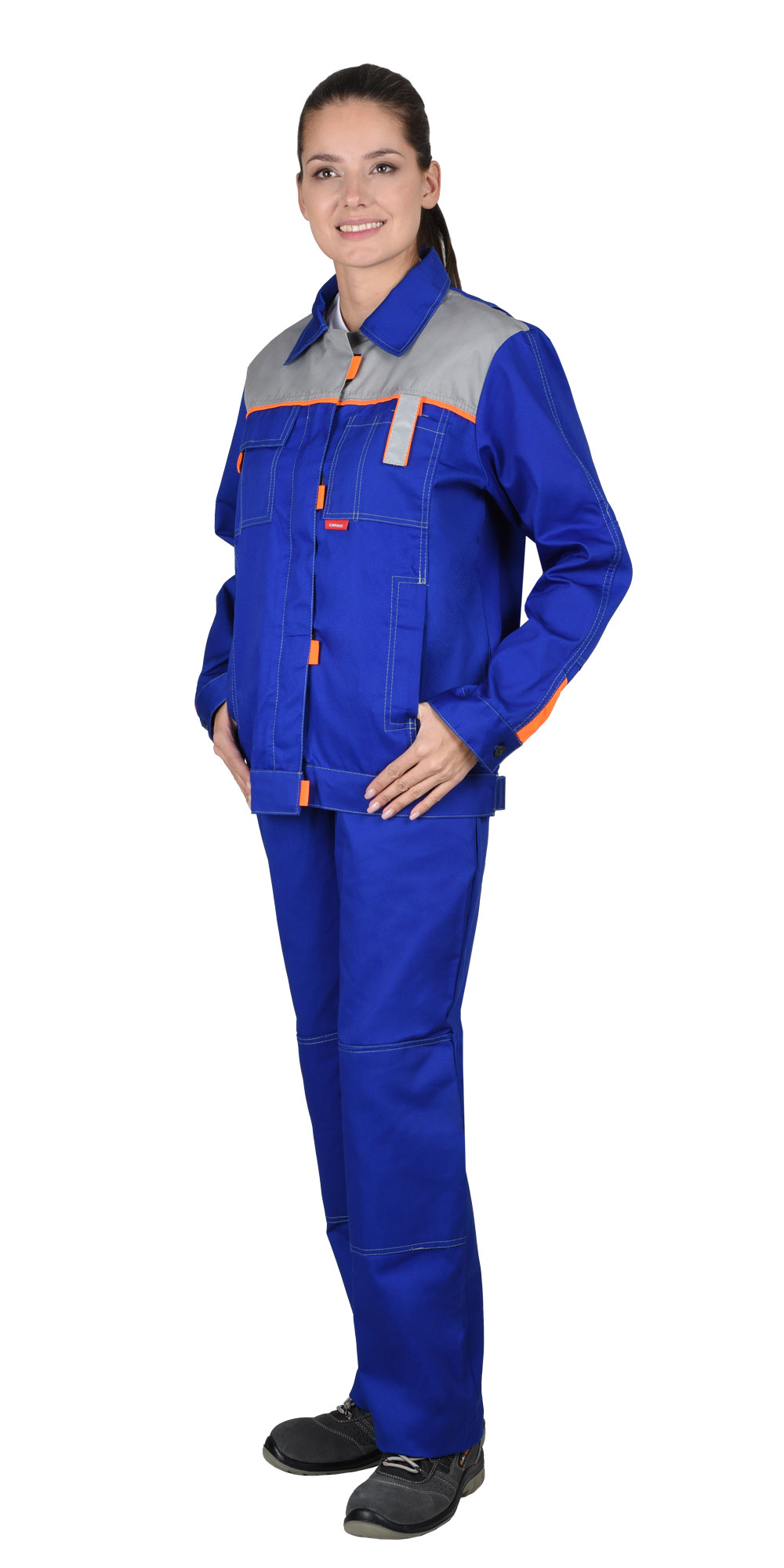 Костюм СИРИУС-ФАВОРИТ куртка, брюки васильковый со св.серым Костюм СИРИУС-ФАВОРИТ куртка, брюки васильковый со св.серым