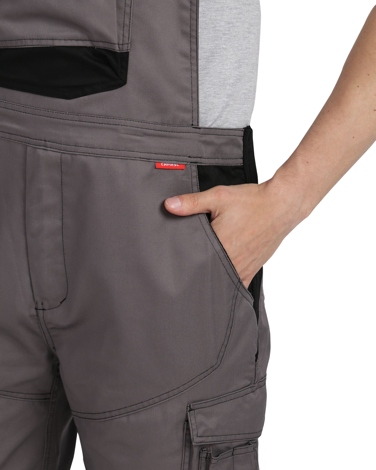 Костюм СИРИУС-ЦИТРИН куртка, п/к ср.серый с черным Костюм СИРИУС-ЦИТРИН куртка, п/к ср.серый с черным