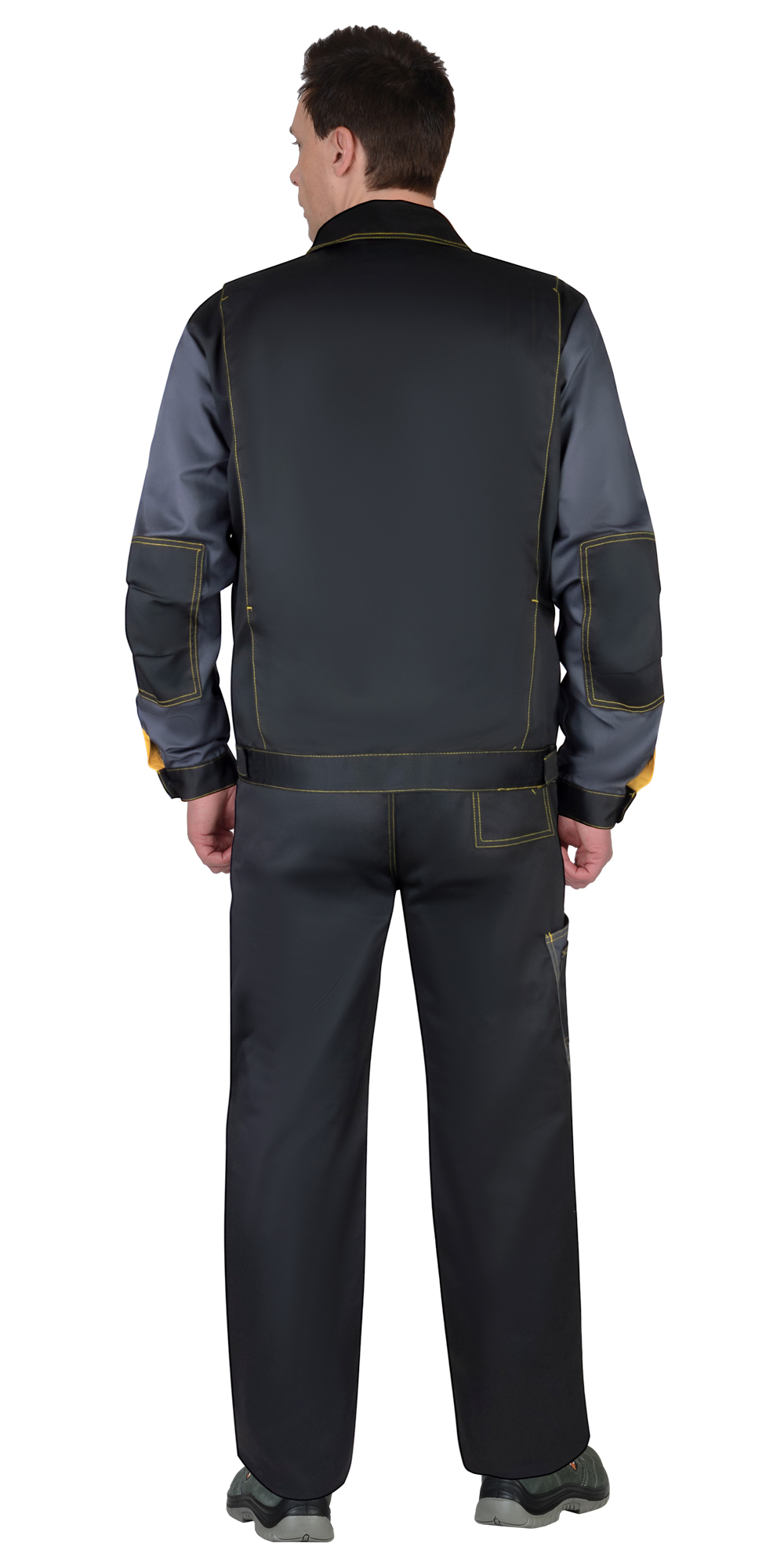 Костюм СИРИУС-ФАВОРИТ куртка, п/к, черный с темно-серым Костюм СИРИУС-ФАВОРИТ куртка, п/к, черный с темно-серым