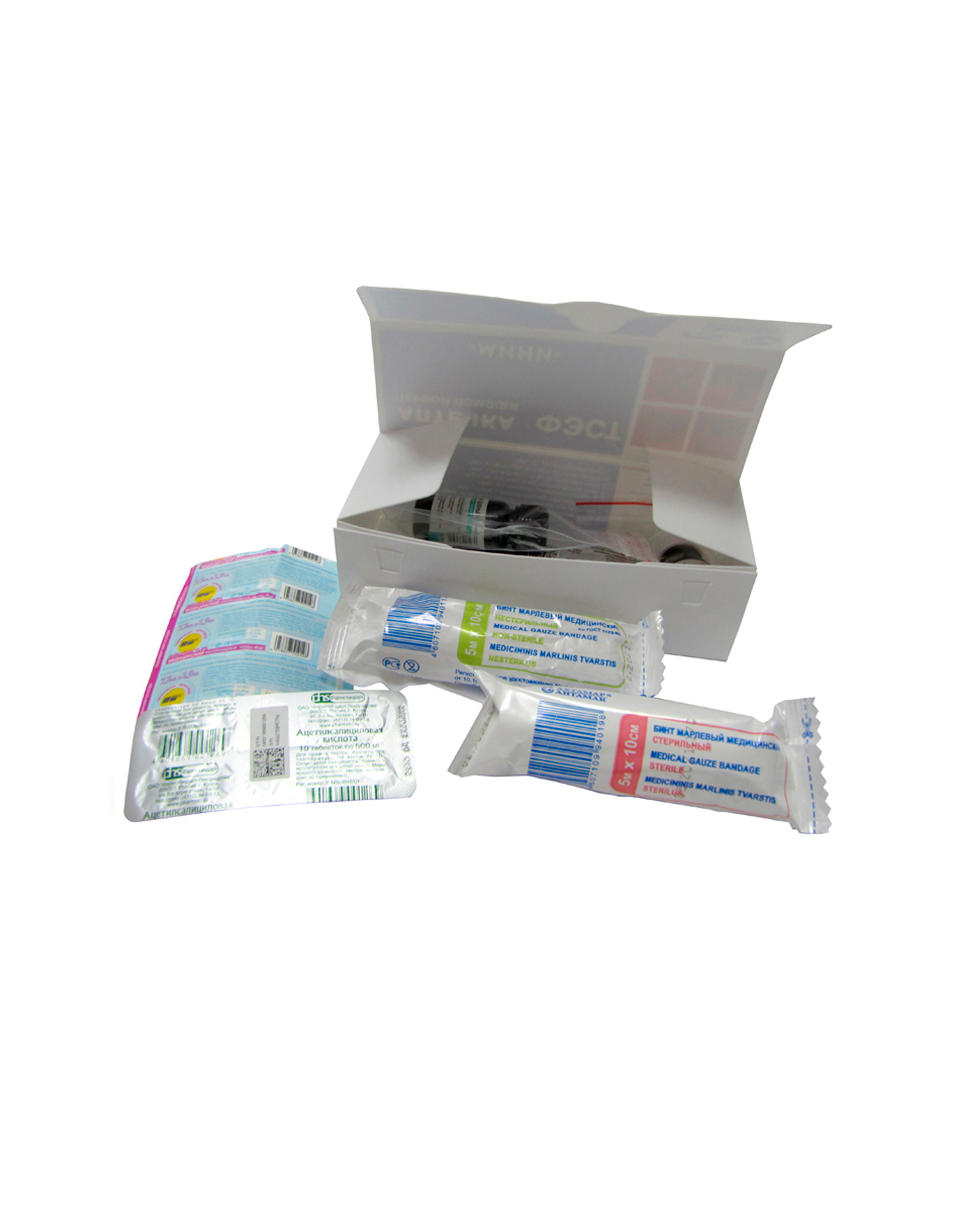 Аптечка ФЭСТ индивидуальная МИНИ (футляр-коробка из пластика), арт.1077 (х14) Аптечка ФЭСТ индивидуальная МИНИ (футляр-коробка из пластика), арт.1077 (х14)