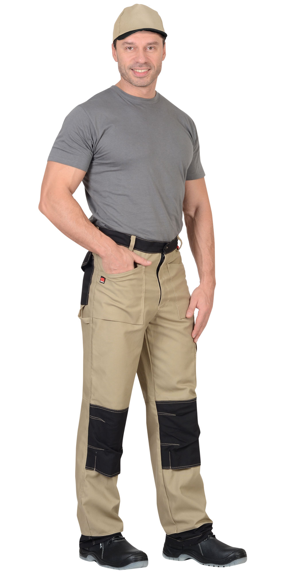 Брюки СИРИУС-ВЕСТ-ВОРК бежевый с черным пл. 275 г/кв.м Брюки СИРИУС-ВЕСТ-ВОРК бежевый с черным пл. 275 г/кв.м