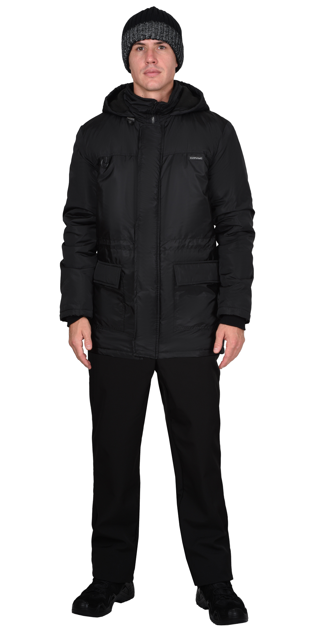 Куртка СИРИУС-ЛЕГАТ демисезонная, чёрная Куртка СИРИУС-ЛЕГАТ демисезонная, чёрная