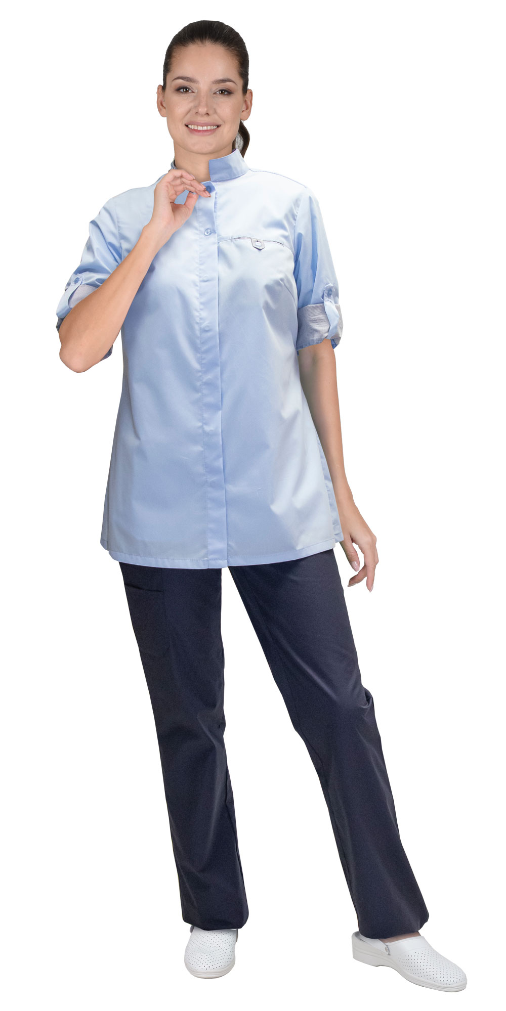 Блуза СИРИУС-ВЕНЕЦИЯ женская голубая Блуза СИРИУС-ВЕНЕЦИЯ женская голубая