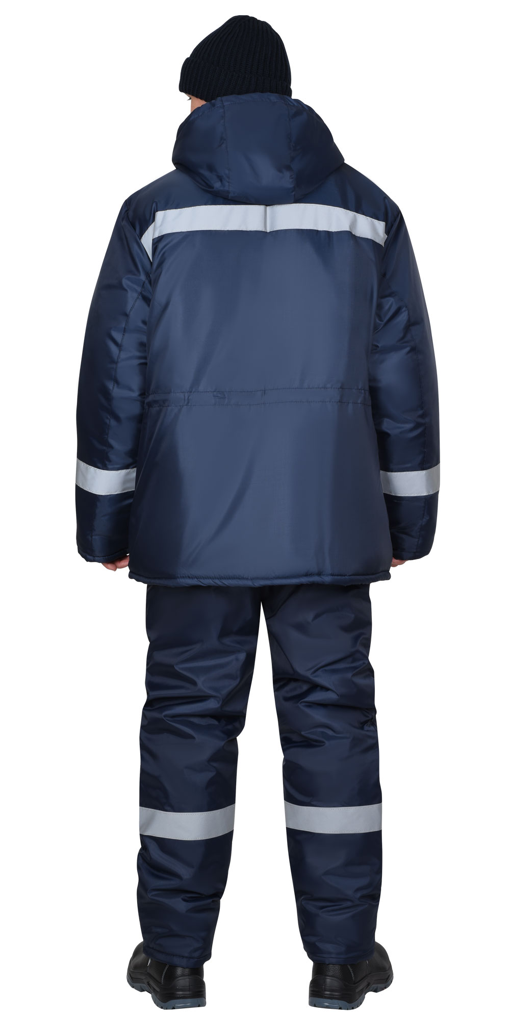 Куртка СИРИУС-БРИГАДИР зимняя, синяя с СОП, мех. ворот, капюшон (утеплитель 600 гр) Куртка СИРИУС-БРИГАДИР зимняя, синяя с СОП, мех. ворот, капюшон (утеплитель 600 гр)