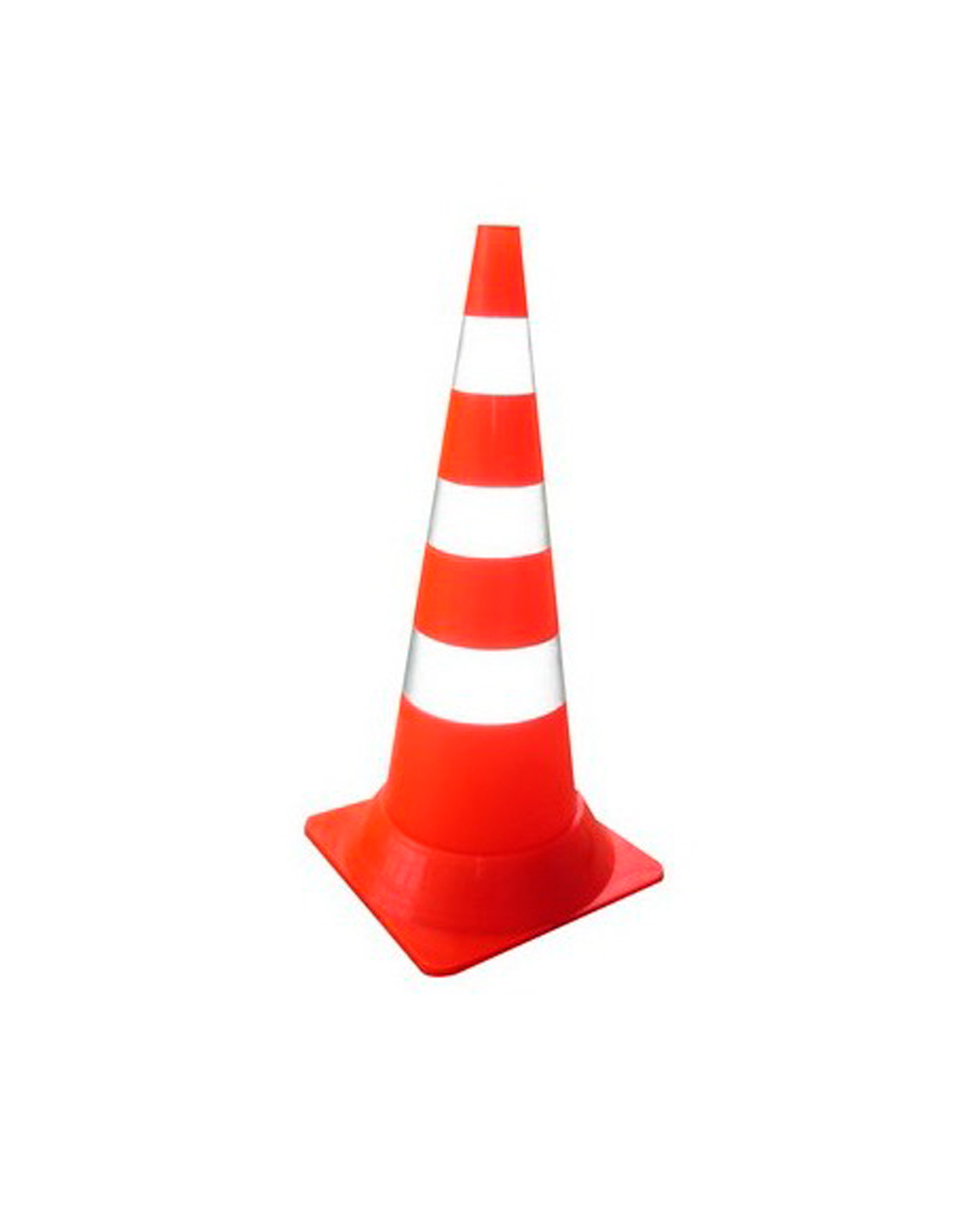Конус сигнальный дорожный КС-3.5 750 мм. мягкий оранжевый с двумя белыми полосами и СОП Конус сигнальный дорожный КС-3.5 750 мм. мягкий оранжевый с двумя белыми полосами и СОП