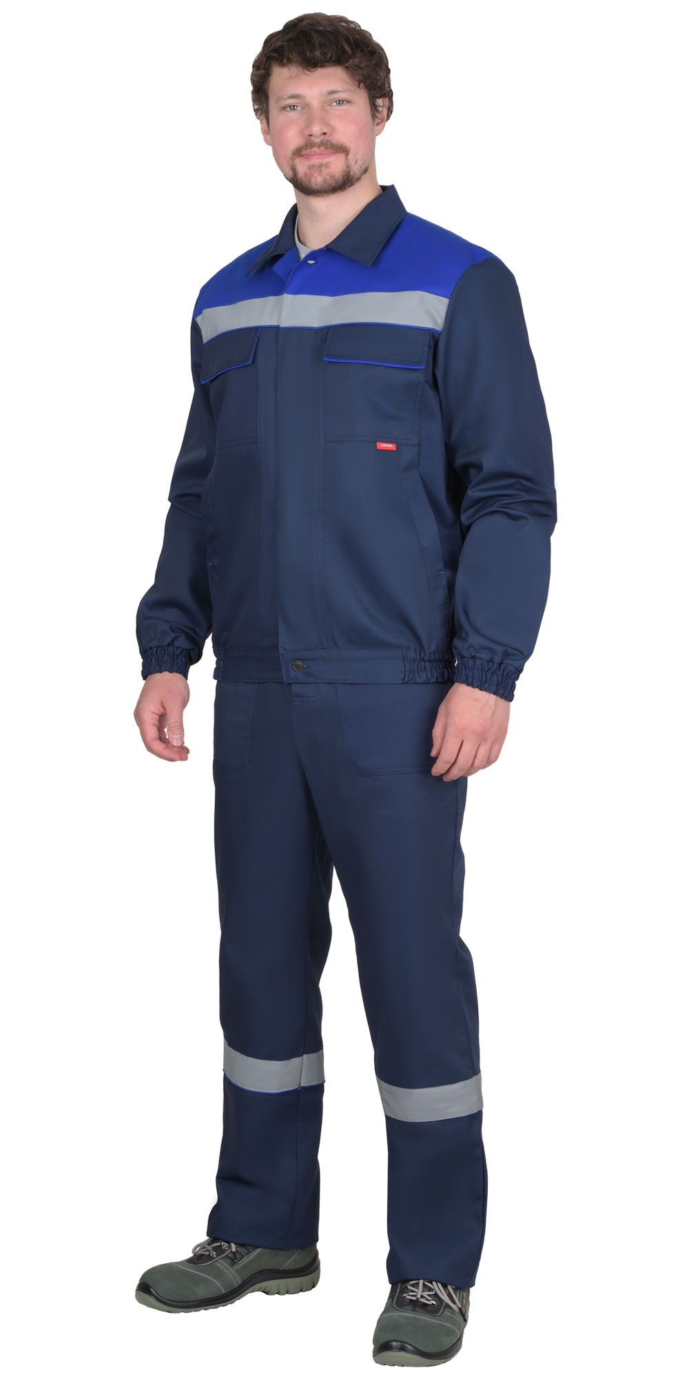 Костюм СИРИУС-МАСТЕР куртка, брюки, тёмно-синий с васильковым и СОП Костюм СИРИУС-МАСТЕР куртка, брюки, тёмно-синий с васильковым и СОП