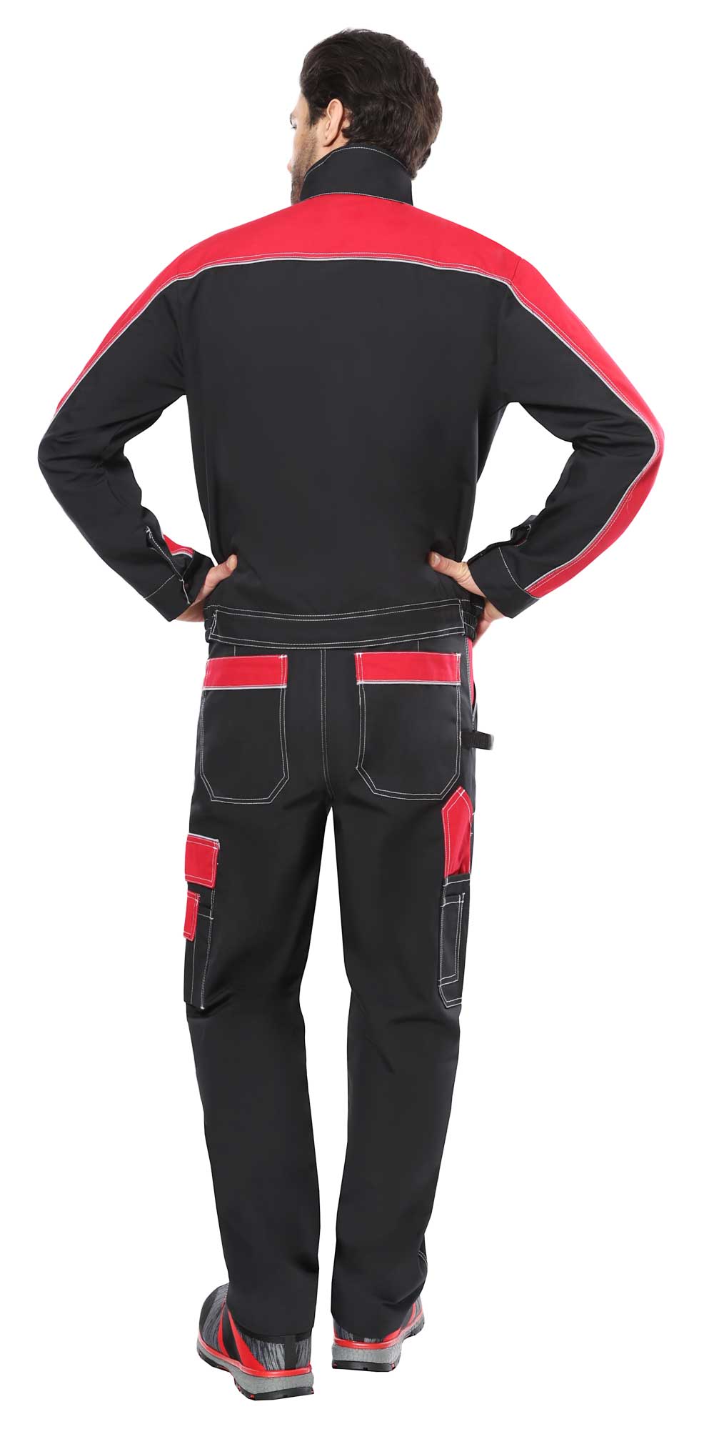 Куртка СИРИУС-АГАТ черный с красным пл. 260 г/кв.м. ВО отделка Куртка СИРИУС-АГАТ черный с красным пл. 260 г/кв.м. ВО отделка