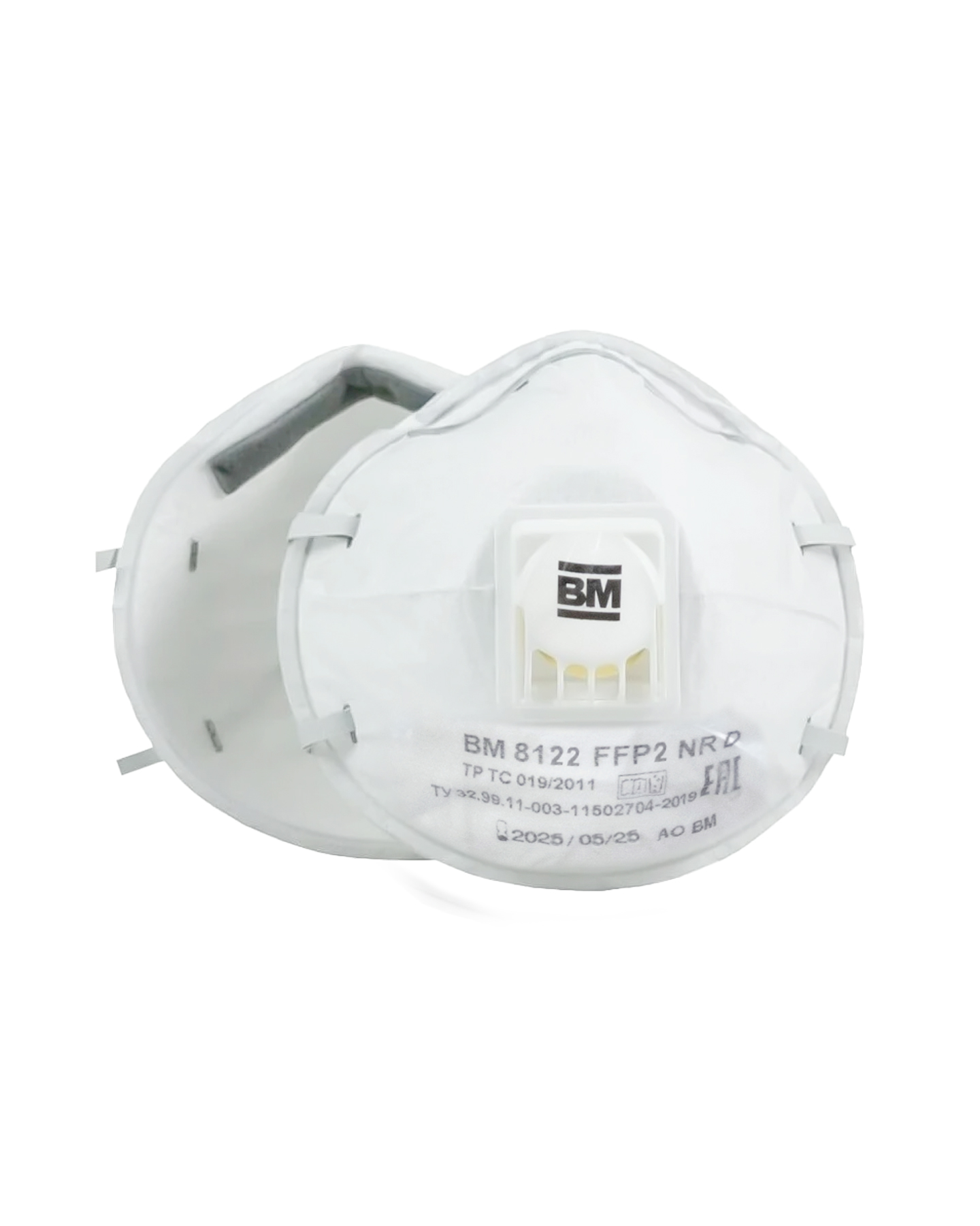 Респиратор ВМ-8122 NR D FFP2 (12 ПДК) с клапаном, чашеобразная, от аэрозолей (инд.упак.1х100) Респиратор ВМ-8122 NR D FFP2 (12 ПДК) с клапаном, чашеобразная, от аэрозолей (инд.упак.1х100)