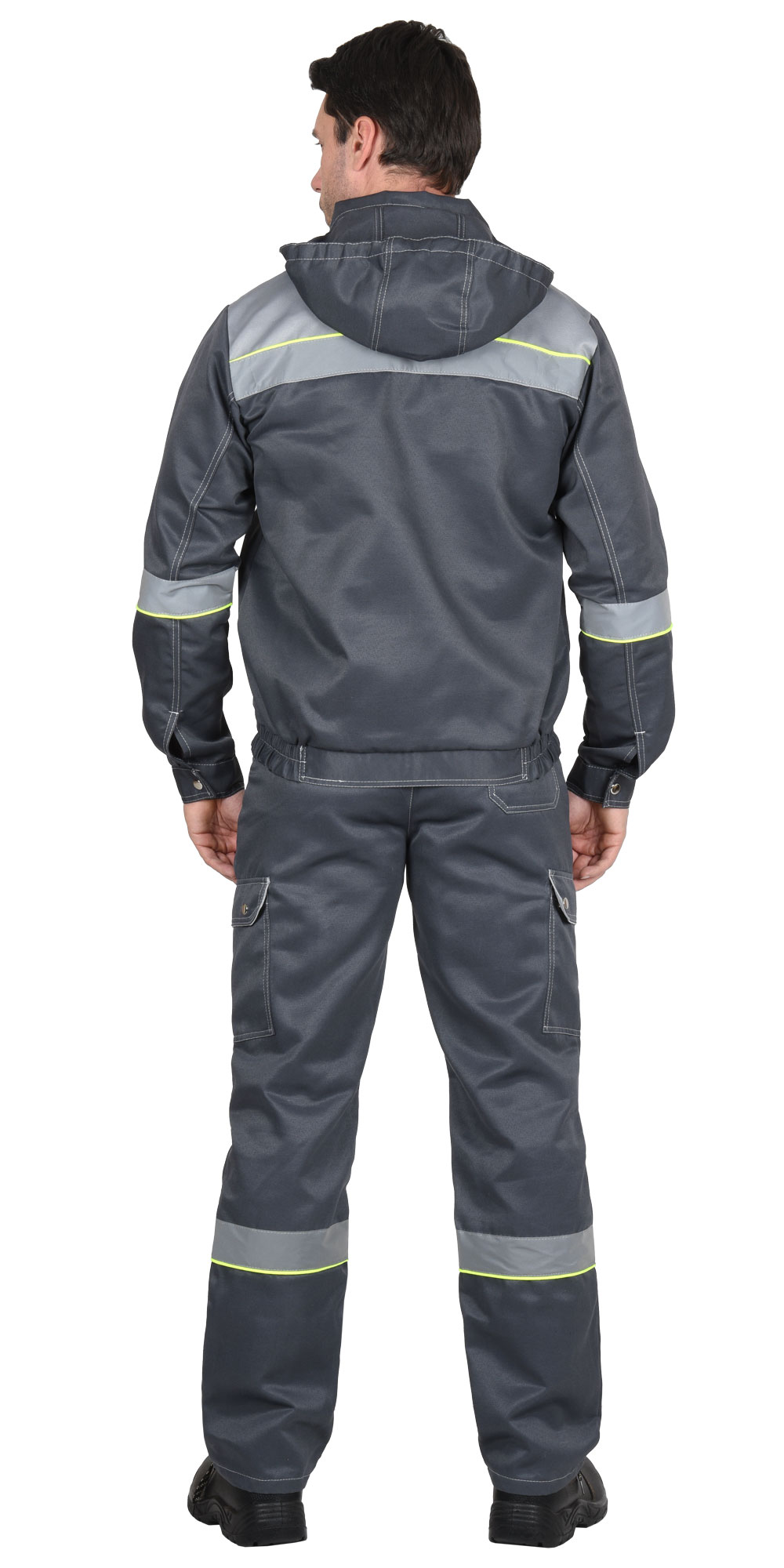 Костюм СИРИУС-ТИТАН куртка, п/к серый со св.серым и СОП и лимонным кантом Костюм СИРИУС-ТИТАН куртка, п/к серый со св.серым и СОП и лимонным кантом