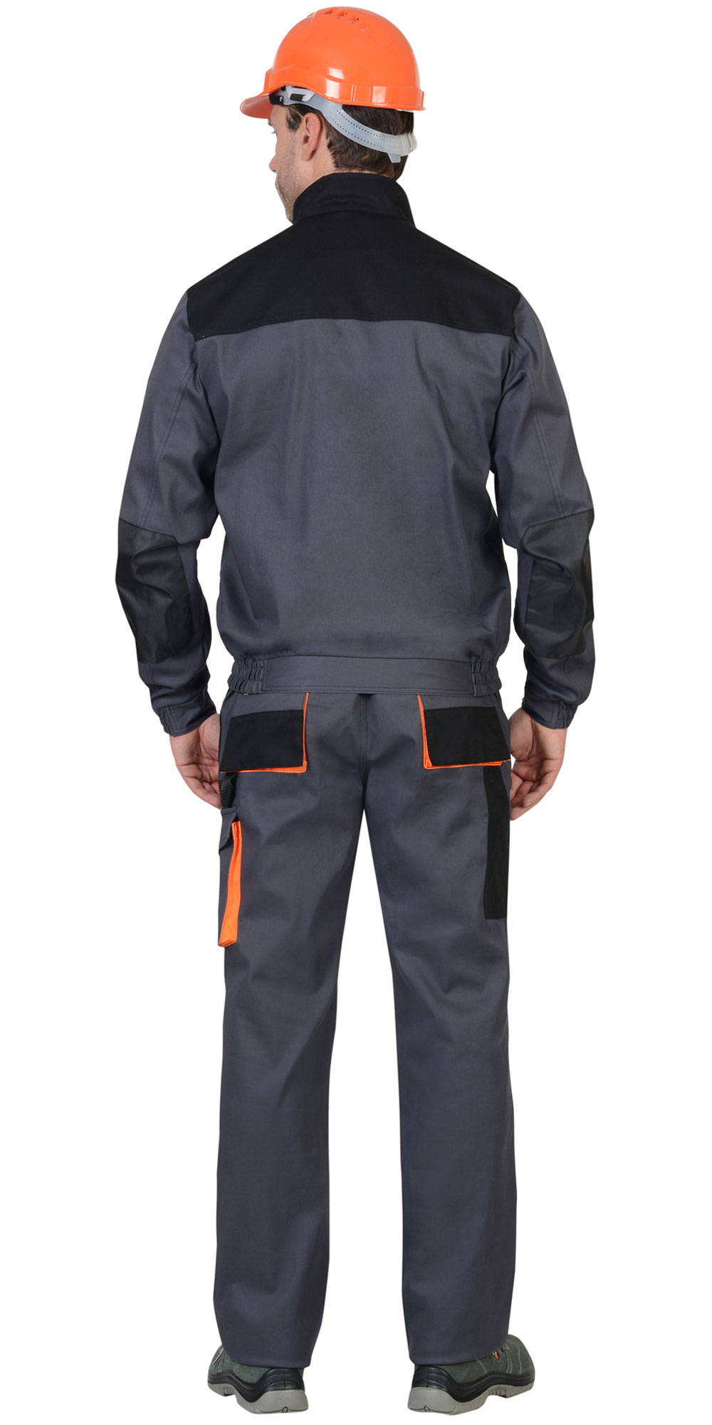 Костюм СИРИУС-МАНХЕТТЕН куртка, п/к т.серый с оранж. и черным тк. стрейч пл. 250 г/кв.м Костюм СИРИУС-МАНХЕТТЕН куртка, п/к т.серый с оранж. и черным тк. стрейч пл. 250 г/кв.м