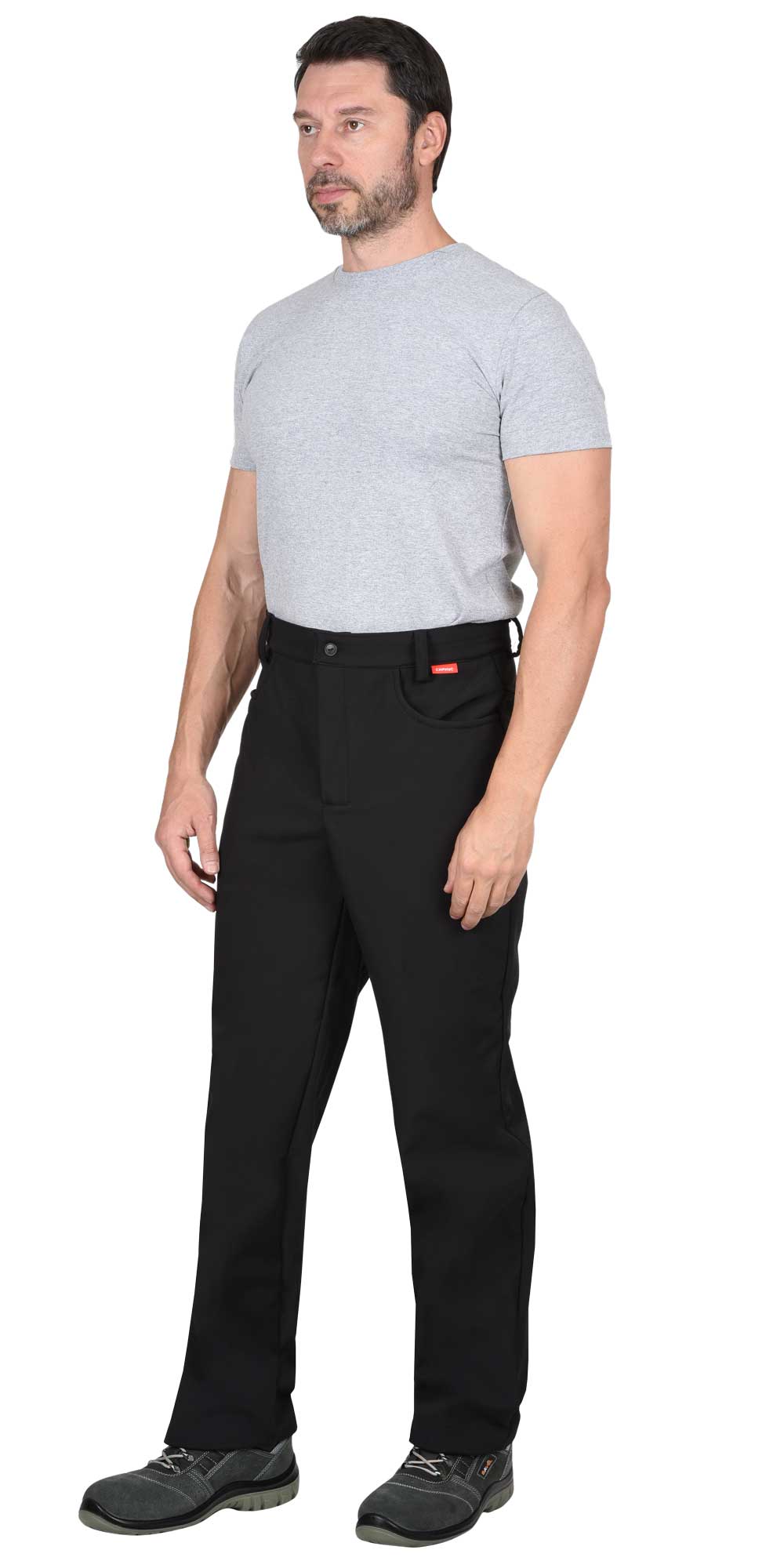 Брюки СИРИУС-АЗОВ черный софтшелл пл 350 г/кв.м Брюки СИРИУС-АЗОВ черный софтшелл пл 350 г/кв.м