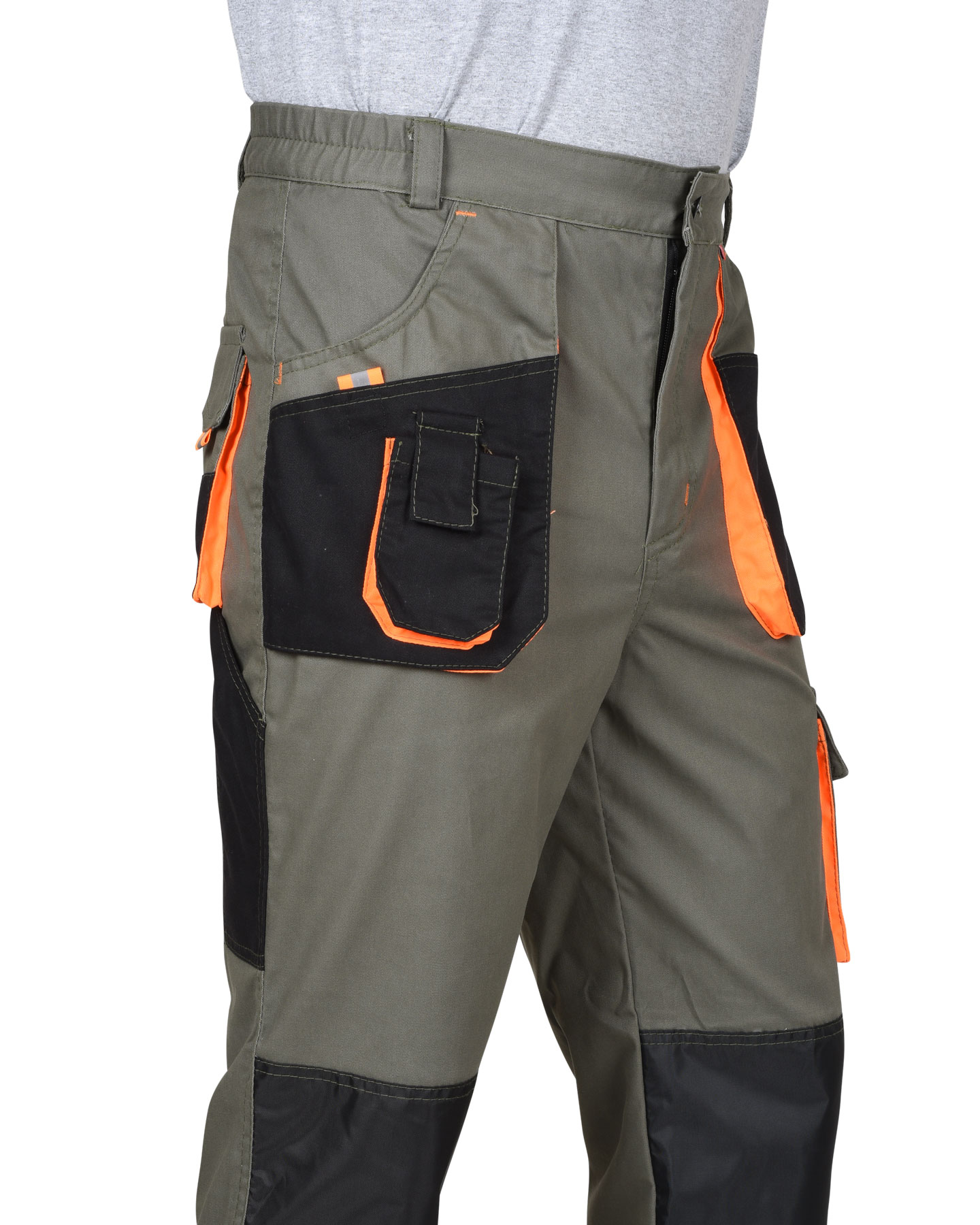 Костюм СИРИУС-МАНХЕТТЕН куртка. брюки оливковый с оранжевым и чер. тк. мех. стрейч пл 260 г/кв.м Костюм СИРИУС-МАНХЕТТЕН куртка. брюки оливковый с оранжевым и чер. тк. мех. стрейч пл 260 г/кв.м