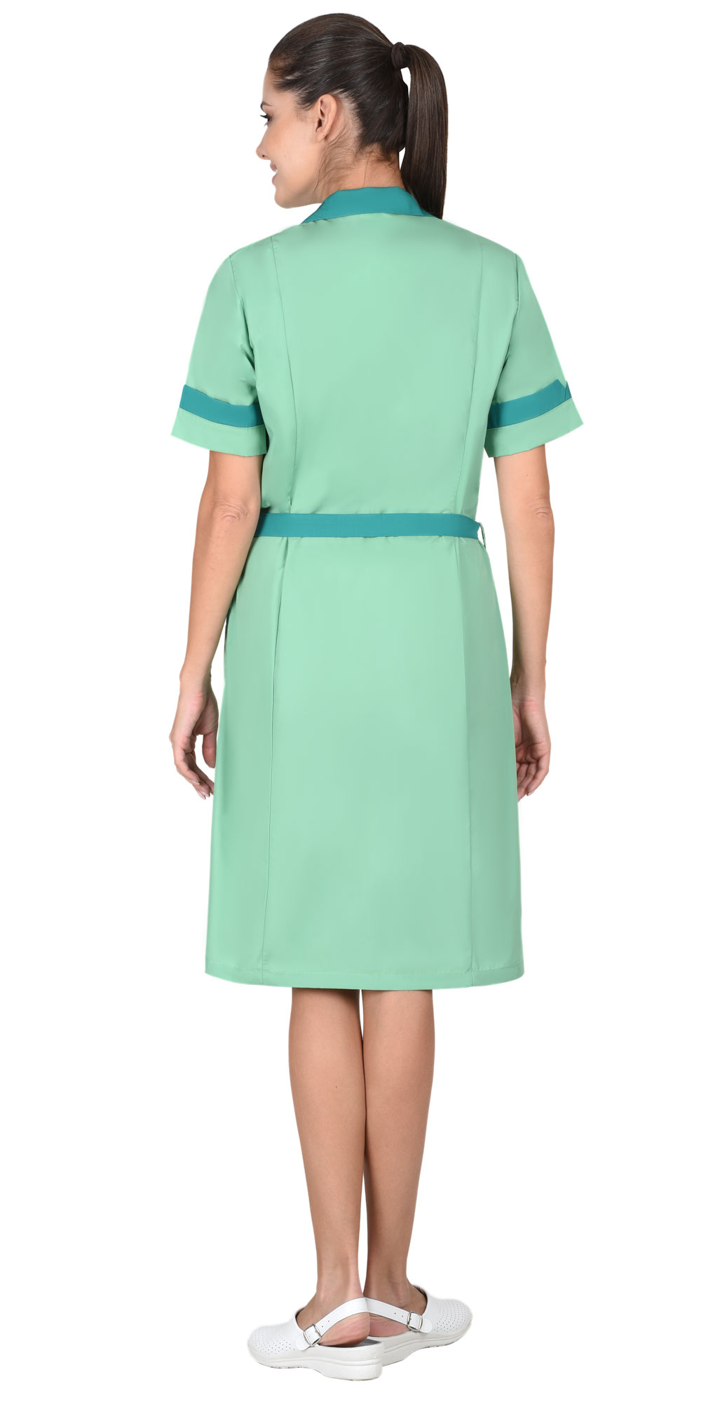 Халат СИРИУС-КЛАССИКА женский мятный с темно-зеленым (СТ) Халат СИРИУС-КЛАССИКА женский мятный с темно-зеленым (СТ)