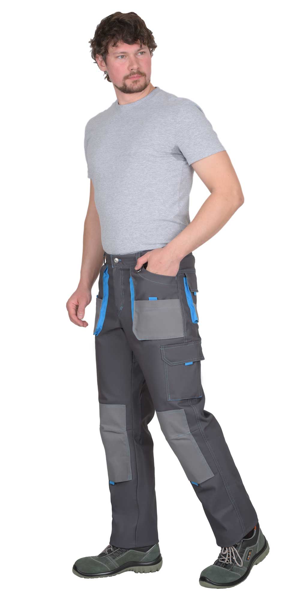 Брюки СИРИУС-ДВИН т.серые со средне серым и голубой отделкой пл. 275 г/кв.м Брюки СИРИУС-ДВИН т.серые со средне серым и голубой отделкой пл. 275 г/кв.м