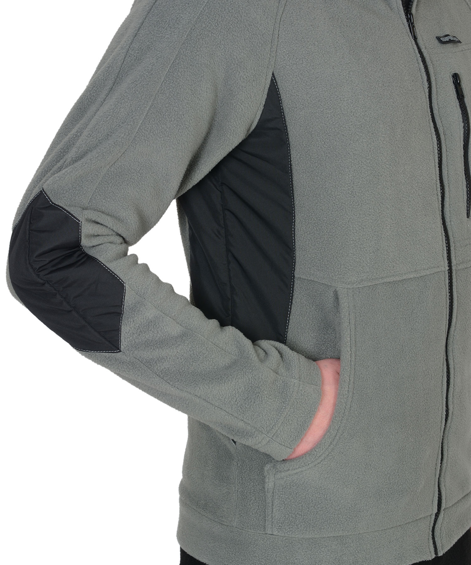 Куртка флисовая СИРИУС-АКТИВ серая отделка черная Куртка флисовая СИРИУС-АКТИВ серая отделка черная