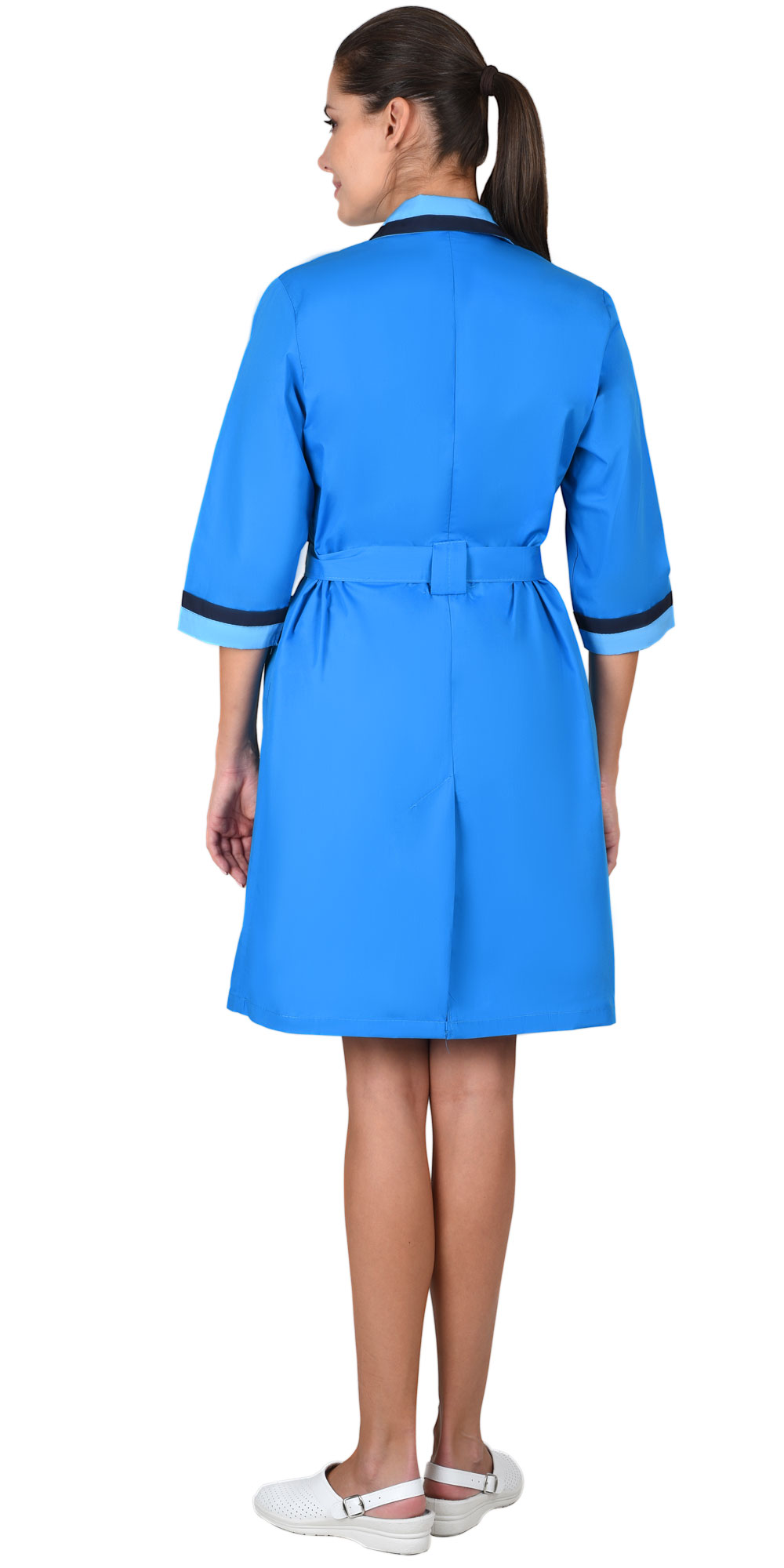 Халат СИРИУС-ФЛОРА женский тёмно-голубой (СТ) Халат СИРИУС-ФЛОРА женский тёмно-голубой (СТ)