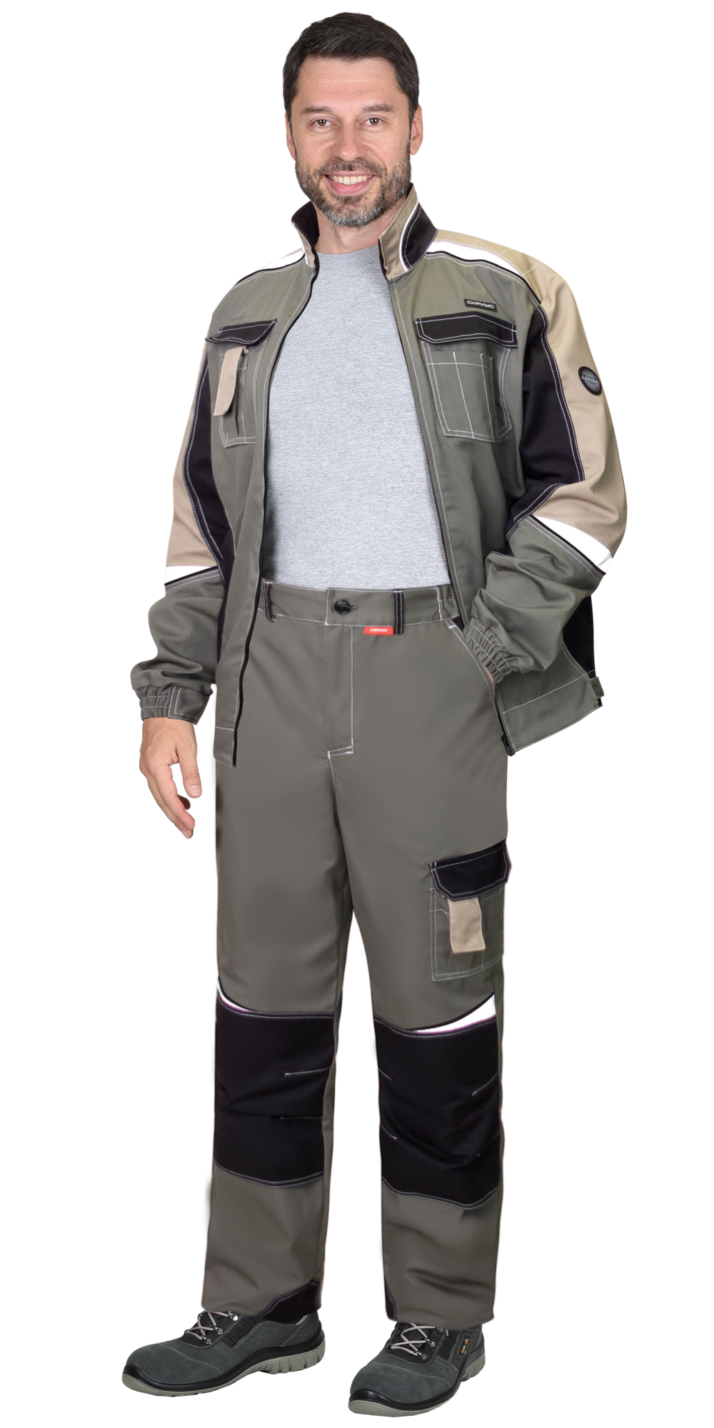 Костюм СИРИУС-КАСПИЙ куртка, брюки, оливковый с черным и песочным, СОП Костюм СИРИУС-КАСПИЙ куртка, брюки, оливковый с черным и песочным, СОП