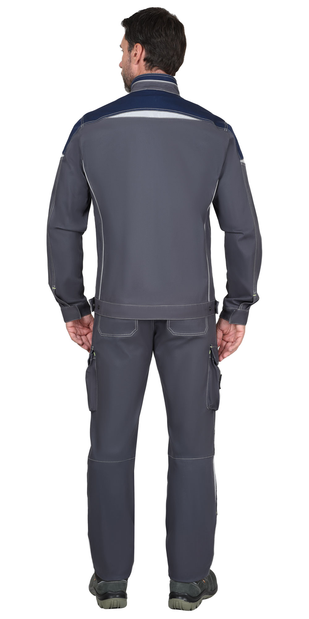 Костюм СИРИУС-ДЖЕТ куртка, брюки т-серый с синим тк. мех. стрейч с ВО Костюм СИРИУС-ДЖЕТ куртка, брюки т-серый с синим тк. мех. стрейч с ВО