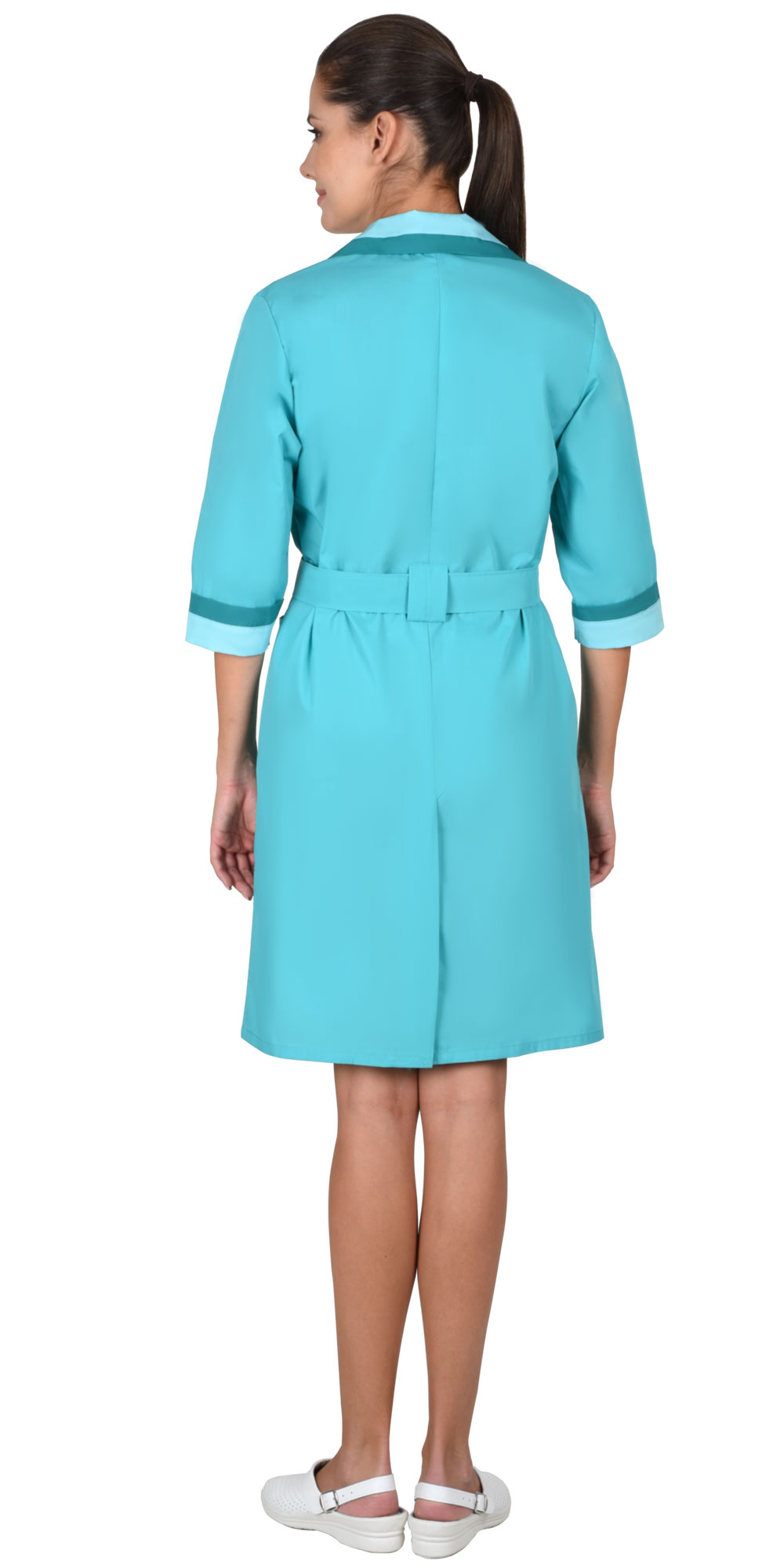 Халат СИРИУС-ФЛОРА женский светло-бирюзовый (СТ) Халат СИРИУС-ФЛОРА женский светло-бирюзовый (СТ)