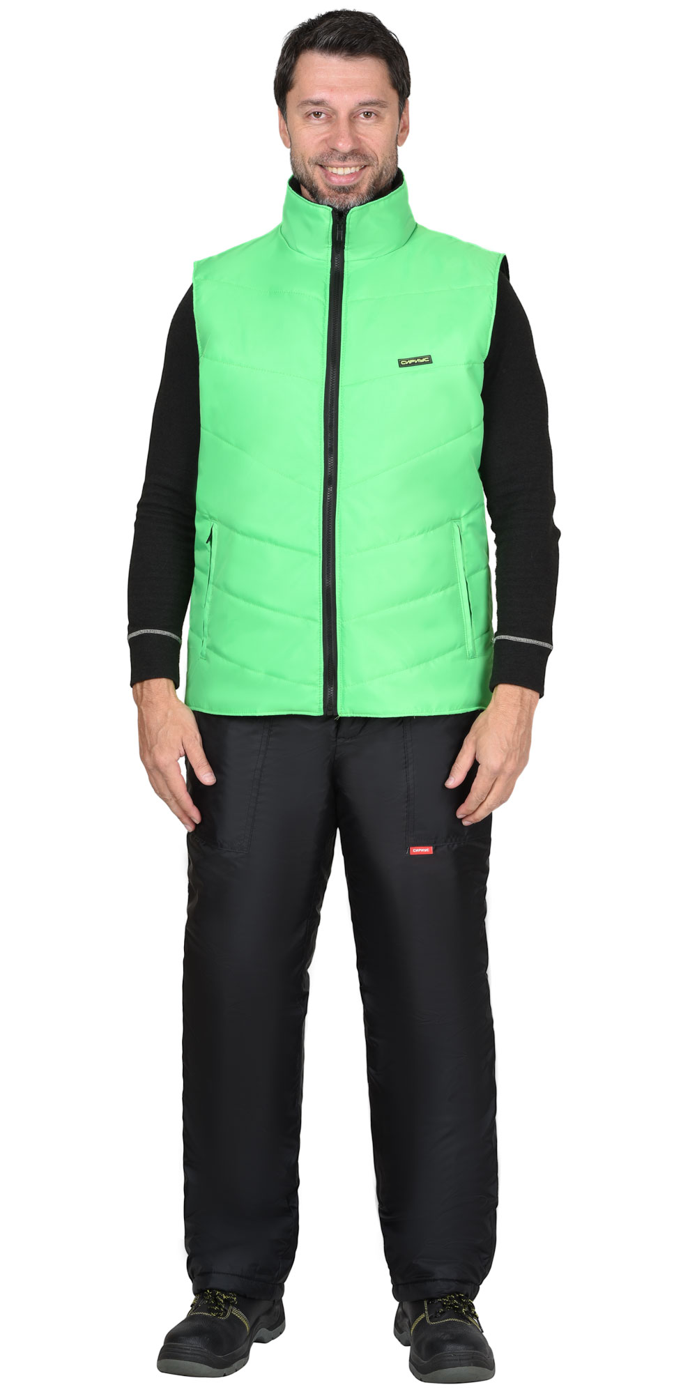 Жилет СИРИУС-АЛЫЙ утепленный салатовый Жилет СИРИУС-АЛЫЙ утепленный салатовый
