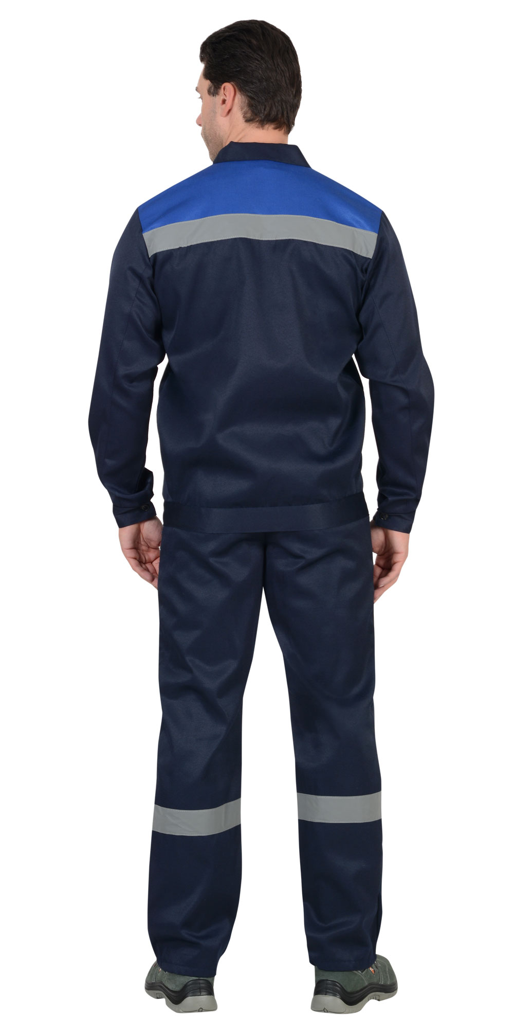 Костюм СИРИУС-СТРОЙГРАД куртка, п/к синий с васильковым СОП 50мм Костюм СИРИУС-СТРОЙГРАД куртка, п/к синий с васильковым СОП 50мм