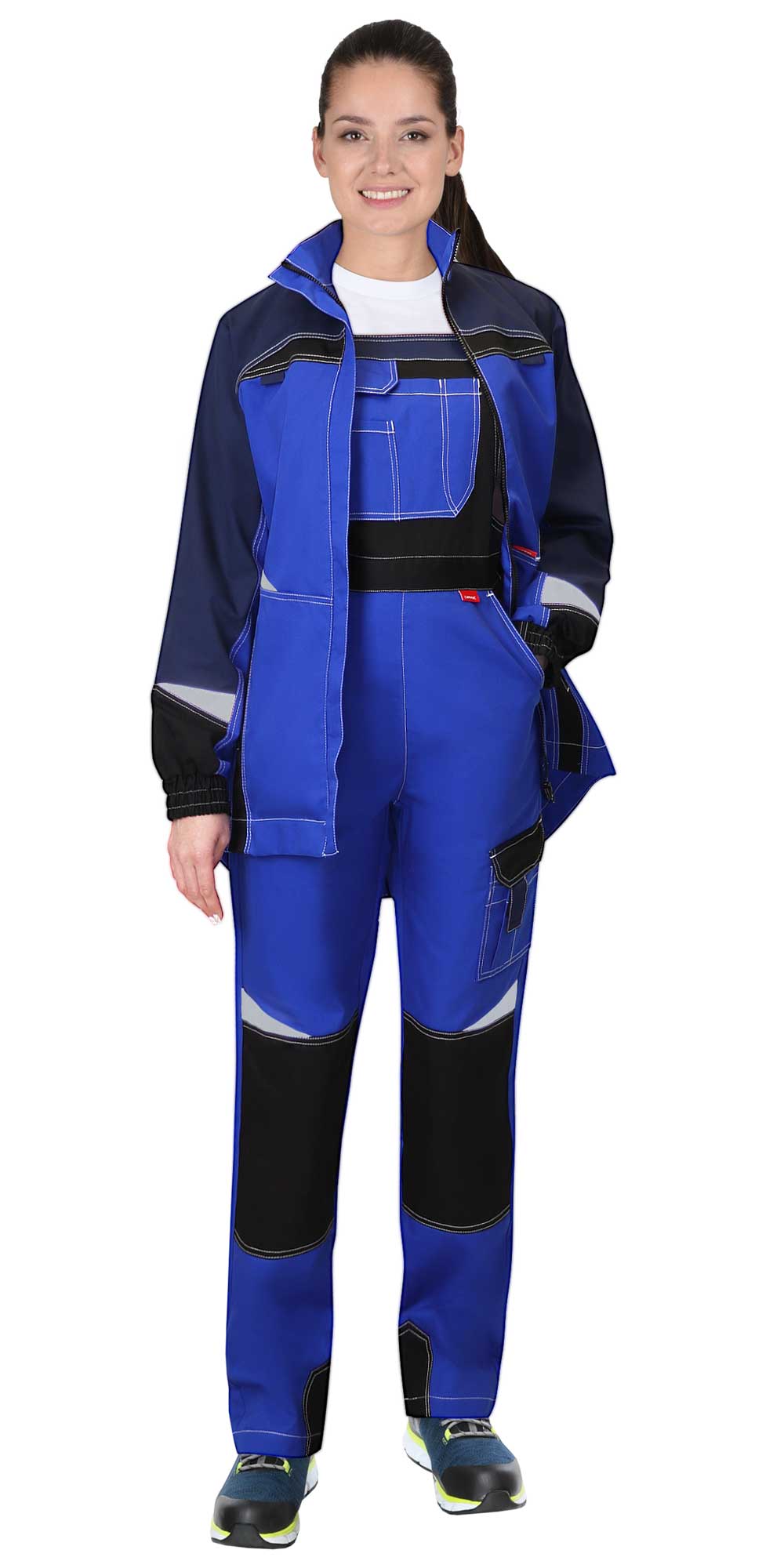 Костюм СИРИУС-ФАВОРИТ-МЕГА женский, куртка, п/к васильковый с т.синим Костюм СИРИУС-ФАВОРИТ-МЕГА женский, куртка, п/к васильковый с т.синим