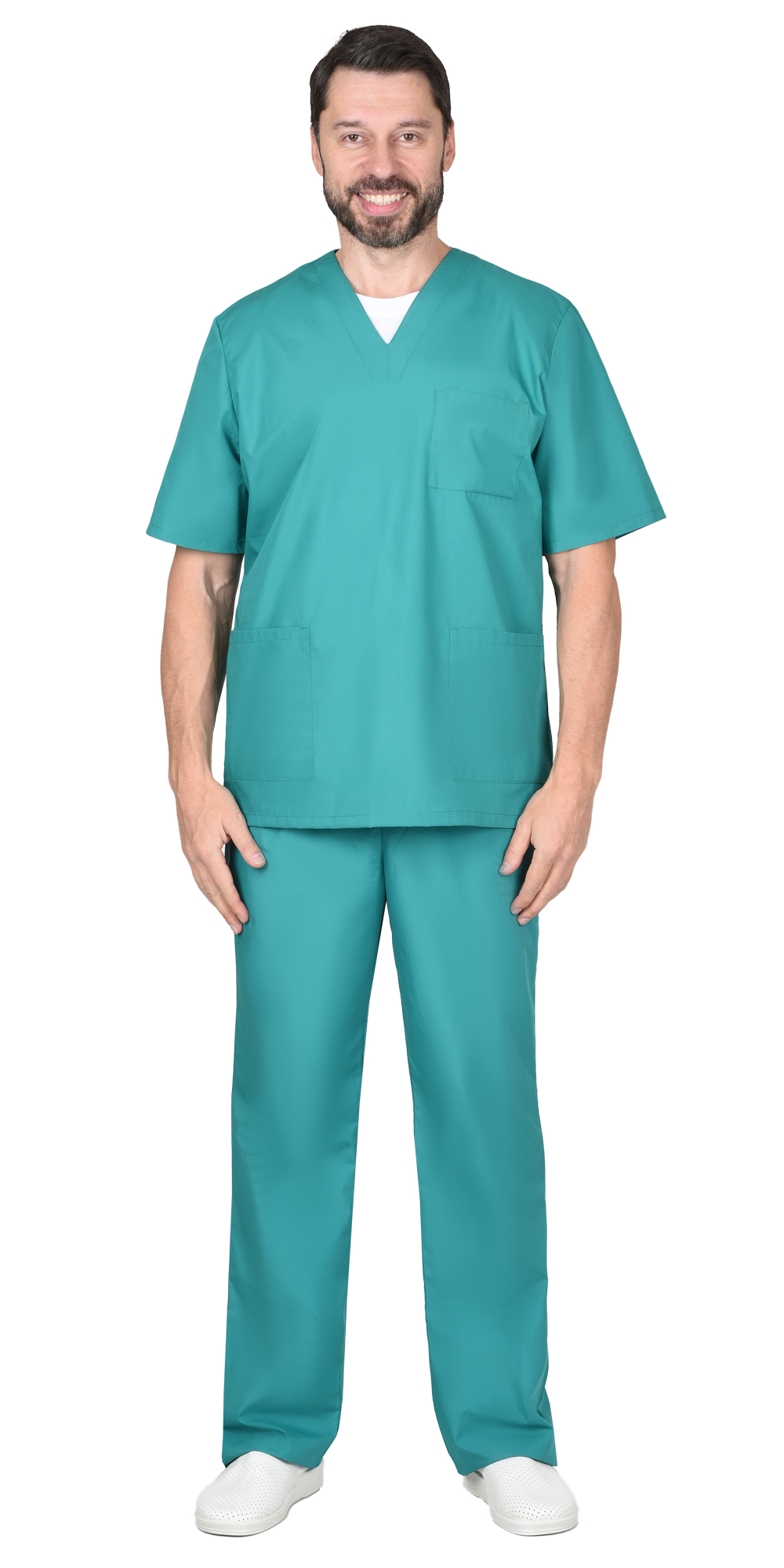 Костюм хирурга универсальный зелёный Костюм хирурга универсальный зелёный