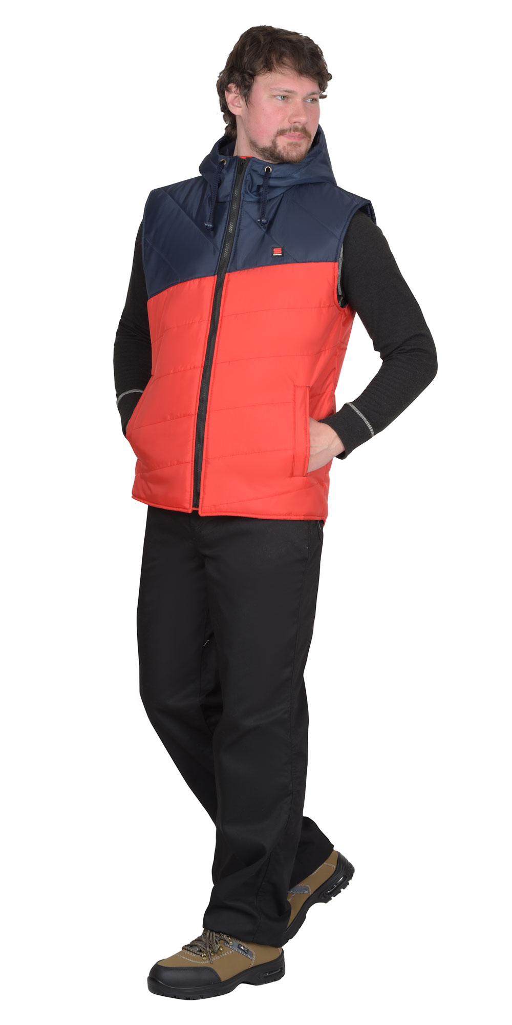 Жилет СИРИУС-ЭЛЬБРУС красный с темно-синим Жилет СИРИУС-ЭЛЬБРУС красный с темно-синим