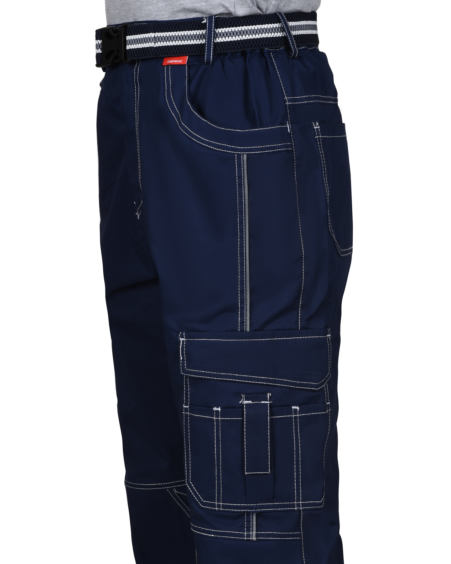 Костюм СИРИУС-ПРЕСТИЖ куртка, брюки, синий с черным и оранжевой отделкой Костюм СИРИУС-ПРЕСТИЖ куртка, брюки, синий с черным и оранжевой отделкой