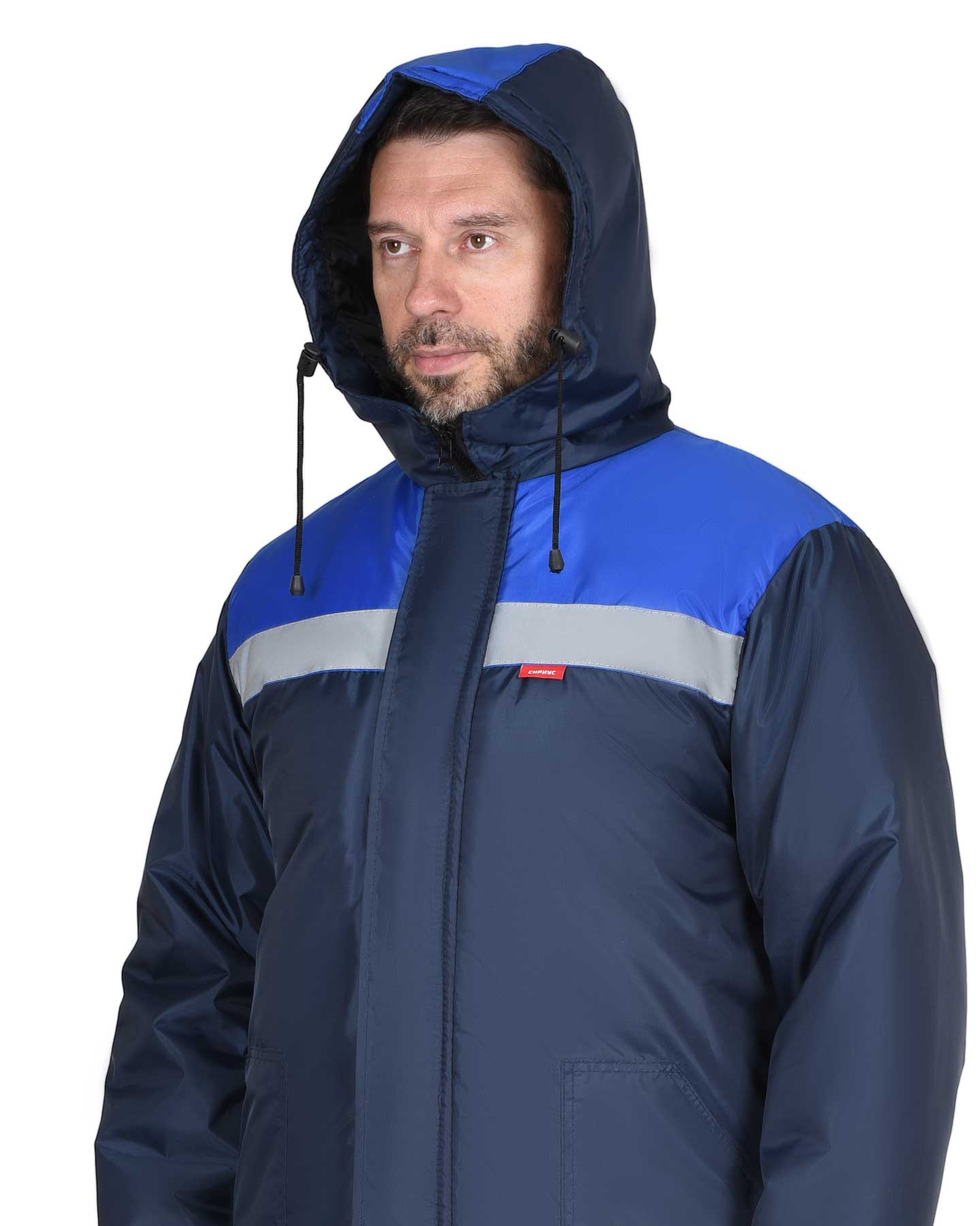 Костюм СИРИУС-РОСТ-НОРД куртка, п/к, т-синий с васильковым Костюм СИРИУС-РОСТ-НОРД куртка, п/к, т-синий с васильковым