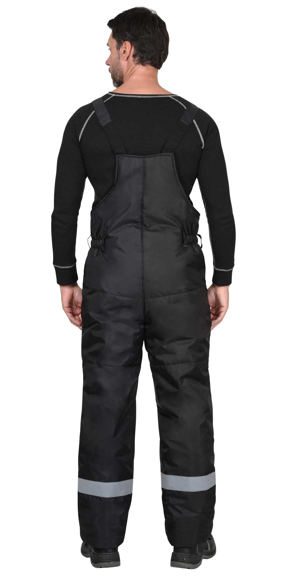 Полукомбинезон мужской зимний универсальный, черный, СОП 50мм Полукомбинезон мужской зимний универсальный, черный, СОП 50мм