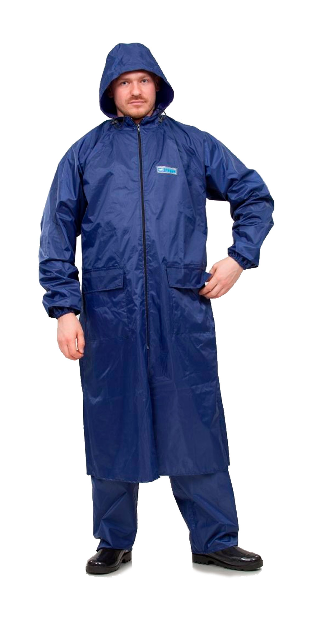 Плащ Poseidon WPL влагозащитный, цвет синий, ПВХ Плащ Poseidon WPL влагозащитный, цвет синий, ПВХ