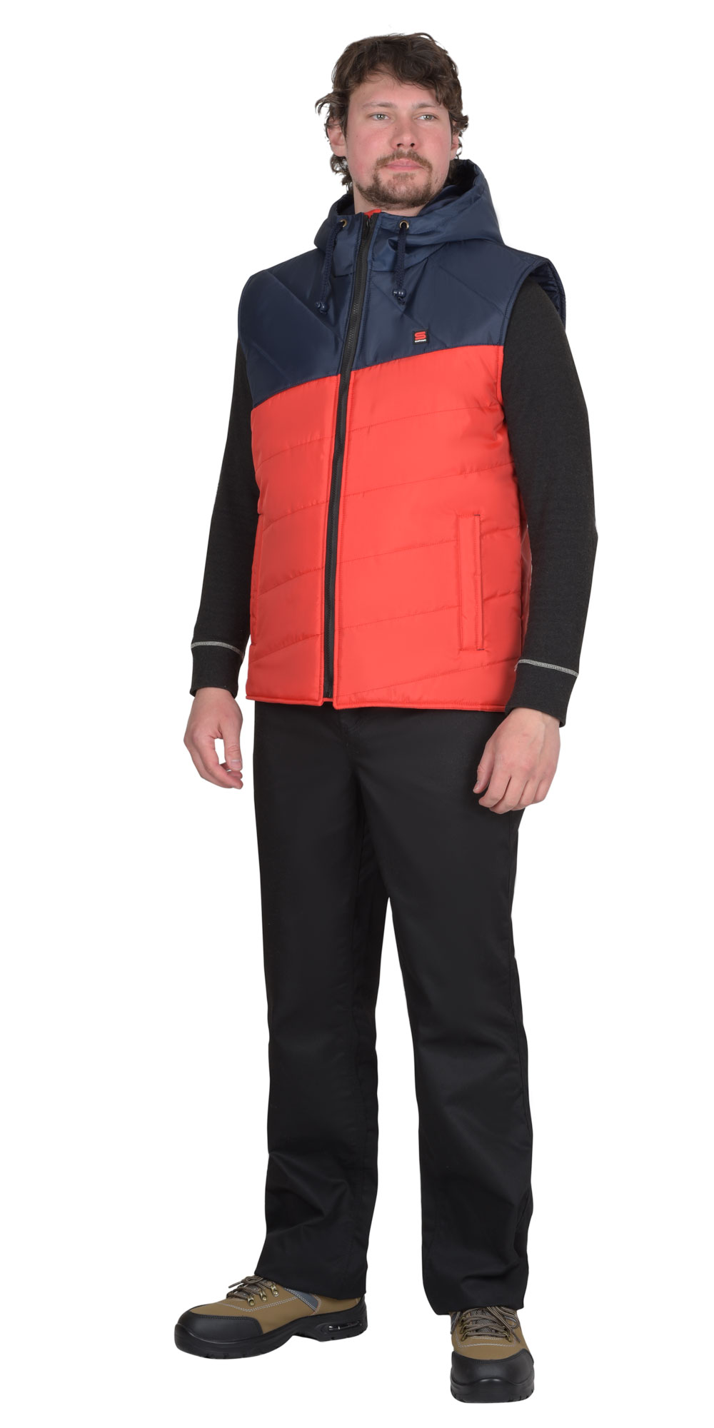 Жилет СИРИУС-ЭЛЬБРУС красный с темно-синим Жилет СИРИУС-ЭЛЬБРУС красный с темно-синим
