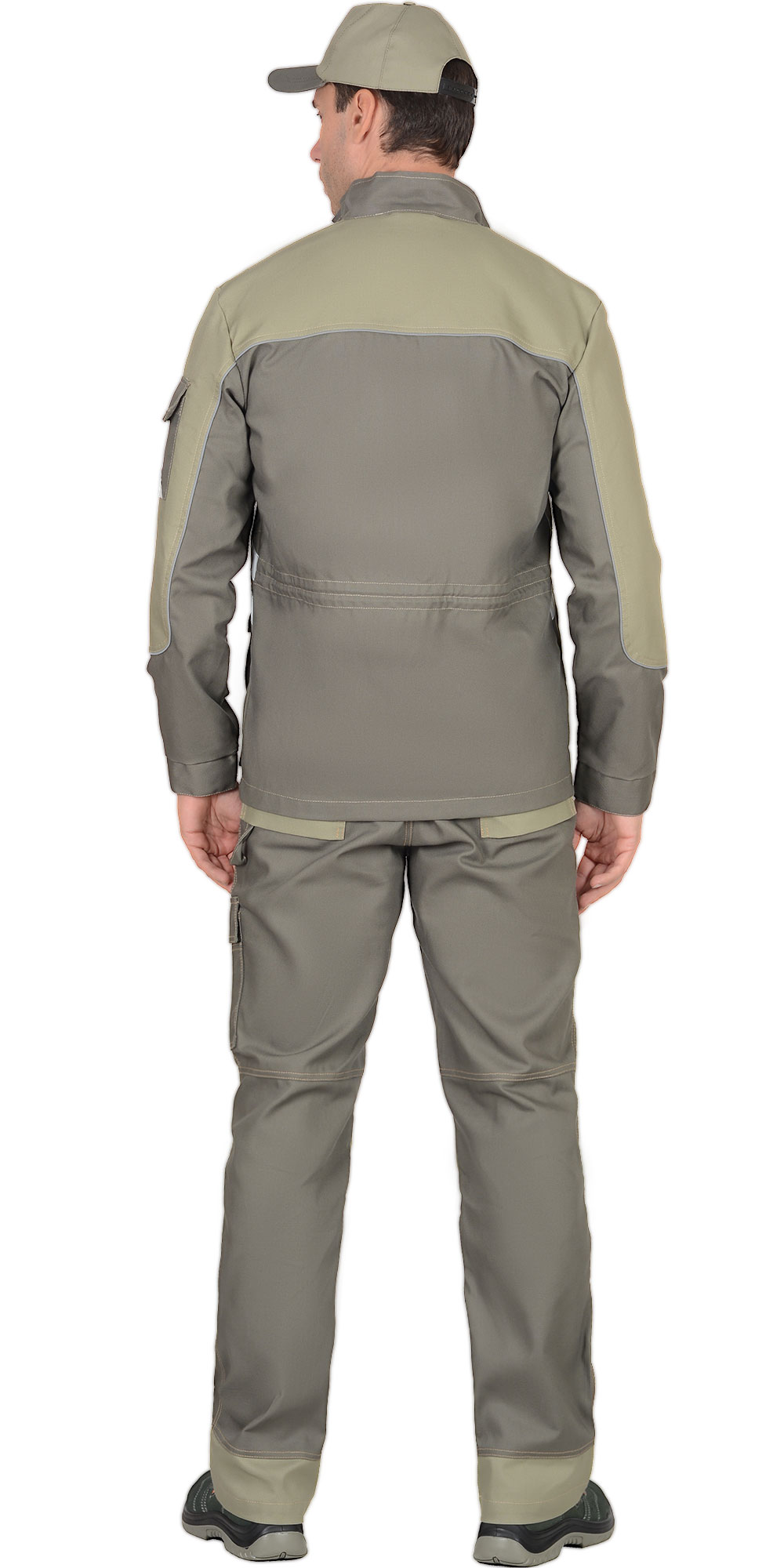 Костюм СИРИУС-ВЕСТ-ВОРК куртка дл, п/к т.оливковый со св.оливковым пл. 275 г/кв.м Костюм СИРИУС-ВЕСТ-ВОРК куртка дл, п/к т.оливковый со св.оливковым пл. 275 г/кв.м