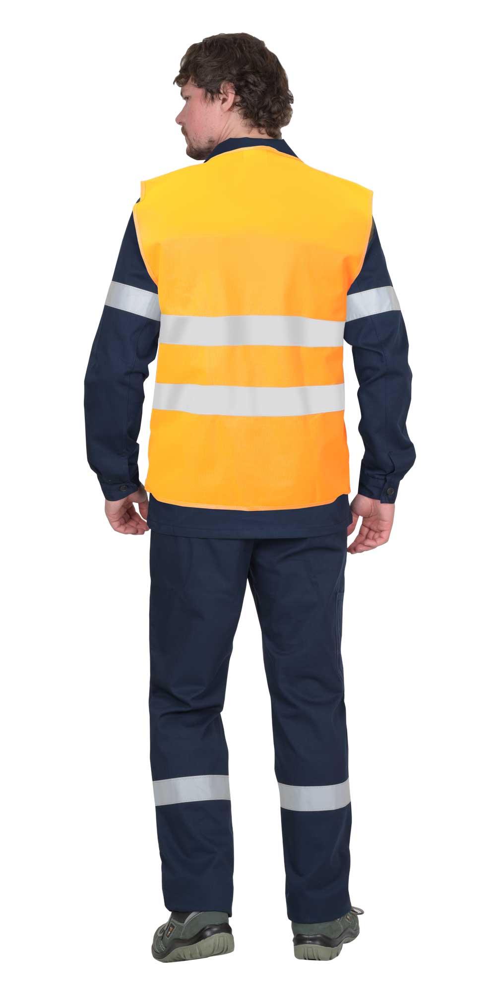 Жилет сигнальный SIRIUS класс 1, 2 СОП (трик.100 гр/м2) оранжевый (ЧЗ) Жилет сигнальный SIRIUS класс 1, 2 СОП (трик.100 гр/м2) оранжевый (ЧЗ)