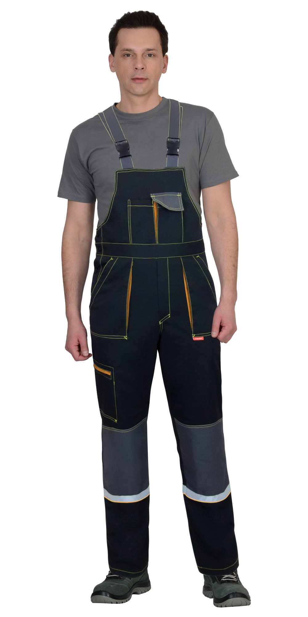 Полукомбинезон СИРИУС-РОДОС черный с темно-серым Полукомбинезон СИРИУС-РОДОС черный с темно-серым