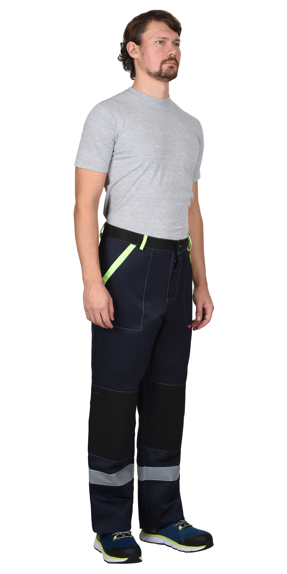 Костюм СИРИУС-ПРОФИЛЬ куртка, брюки, темно-синий с лимонным с черной отделкой и СОП Костюм СИРИУС-ПРОФИЛЬ куртка, брюки, темно-синий с лимонным с черной отделкой и СОП