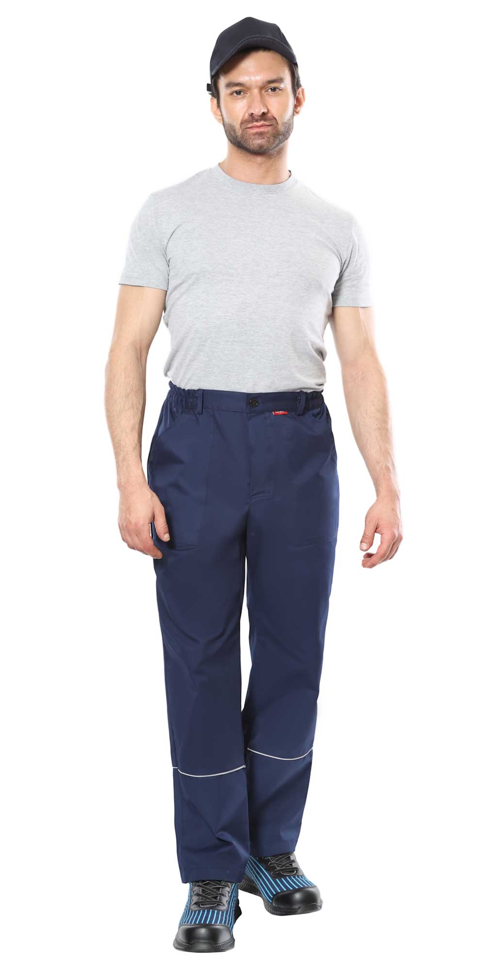 Костюм СИРИУС-МАСТЕР куртка длинная, брюки, синий с черным Костюм СИРИУС-МАСТЕР куртка длинная, брюки, синий с черным