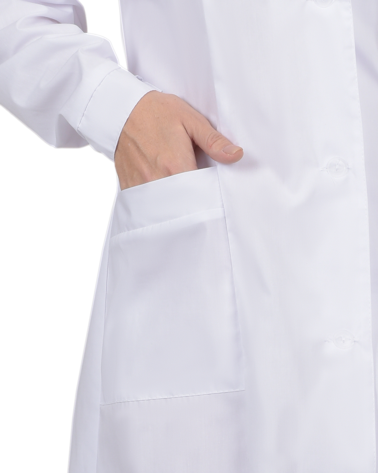 Халат женский с рельефами белый Халат женский с рельефами белый