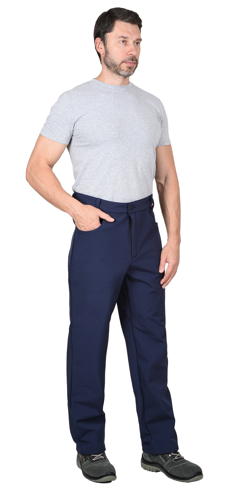 Брюки СИРИУС-АЗОВ синий софтшелл пл. 350 г/кв.м Брюки СИРИУС-АЗОВ синий софтшелл пл. 350 г/кв.м