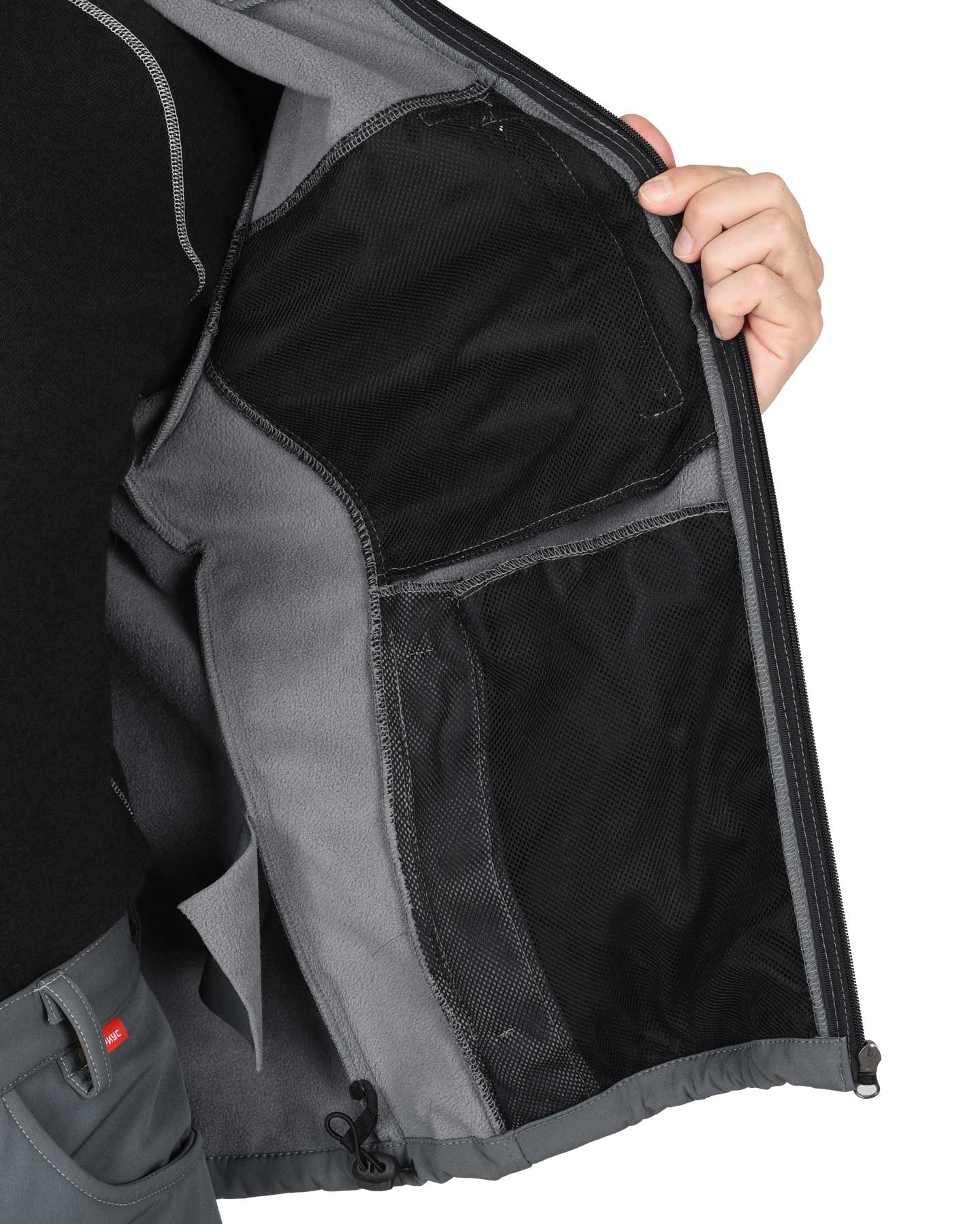 Куртка СИРИУС-АЗОВ с капюшоном серый софтшелл пл 350 г/кв.м Куртка СИРИУС-АЗОВ с капюшоном серый софтшелл пл 350 г/кв.м