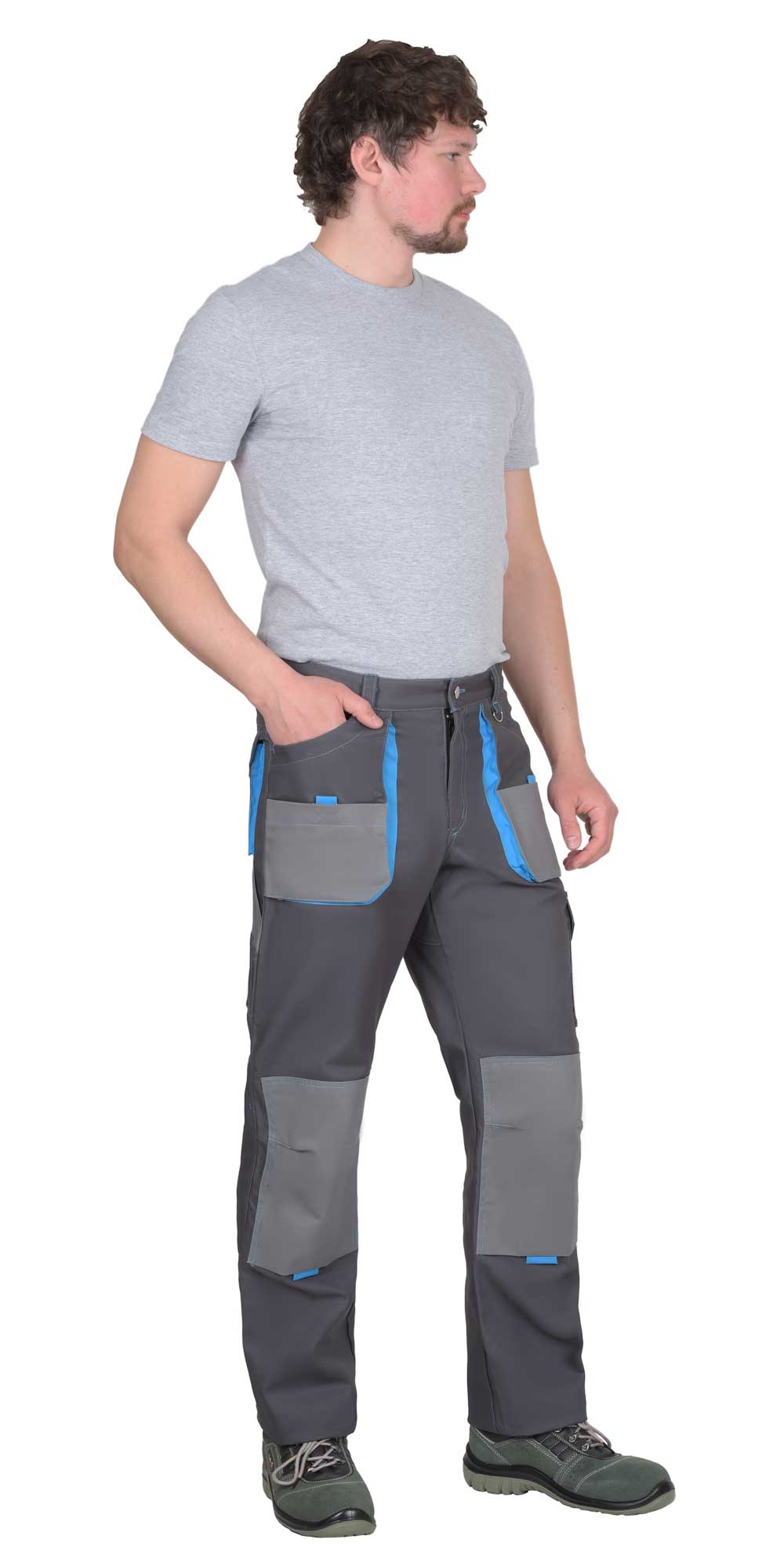 Брюки СИРИУС-ДВИН т.серые со средне серым и голубой отделкой пл. 275 г/кв.м Брюки СИРИУС-ДВИН т.серые со средне серым и голубой отделкой пл. 275 г/кв.м