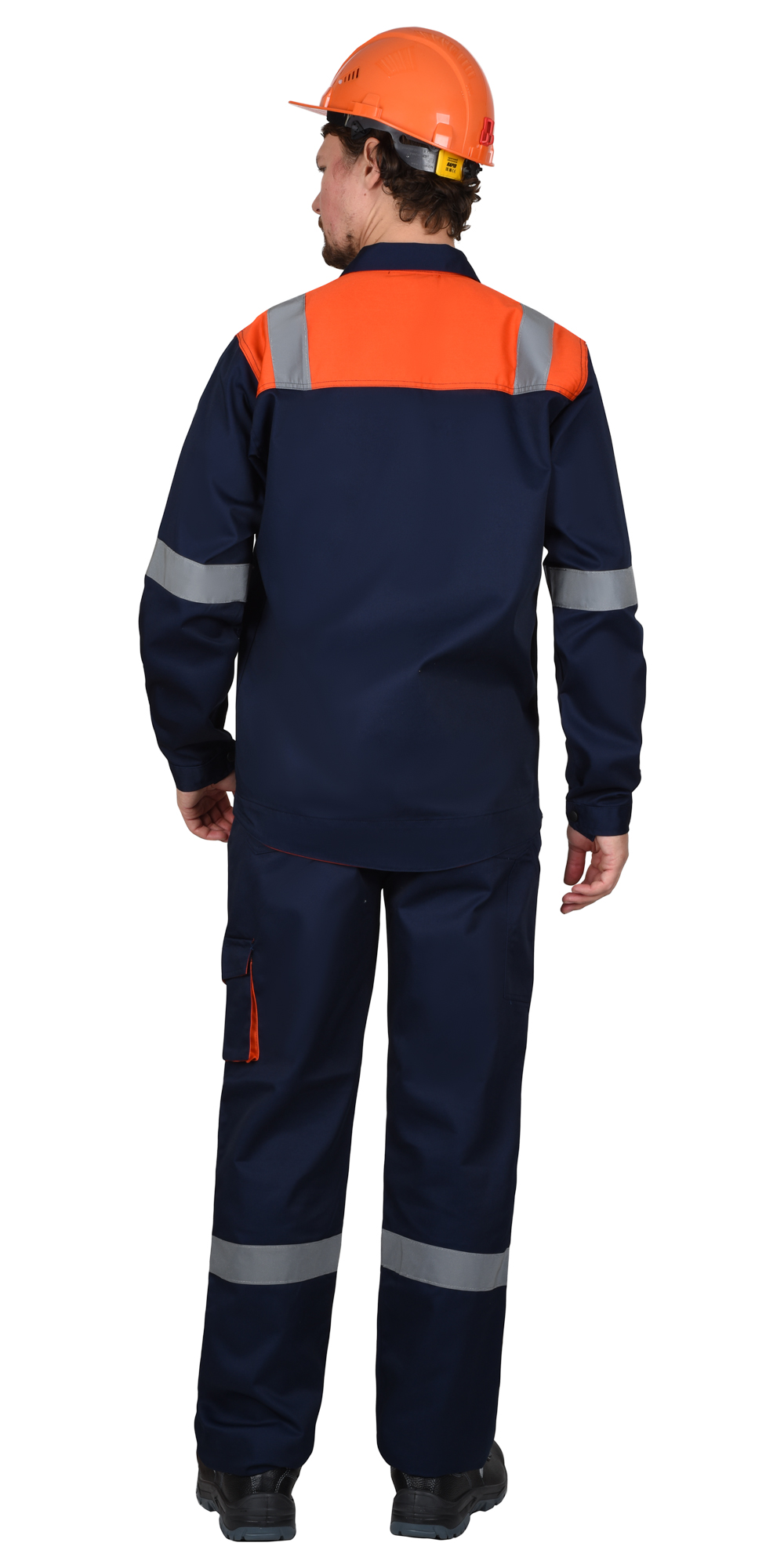 Костюм СИРИУС-БИЛДЕР куртка, брюки темно-синий с оранжевым Костюм СИРИУС-БИЛДЕР куртка, брюки темно-синий с оранжевым