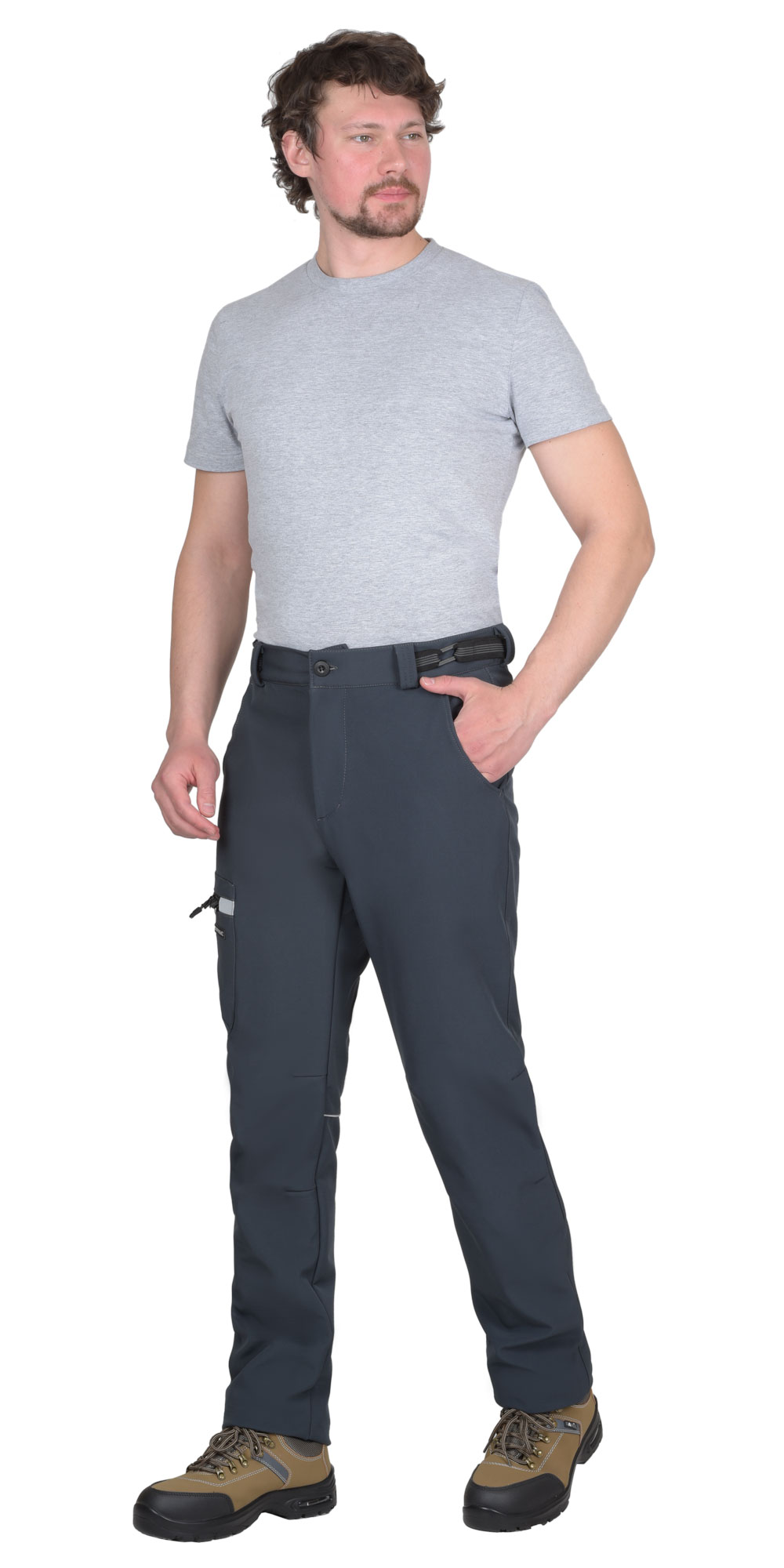 Брюки СИРИУС-СПЕЙС софтшелл сине-серые Брюки СИРИУС-СПЕЙС софтшелл сине-серые