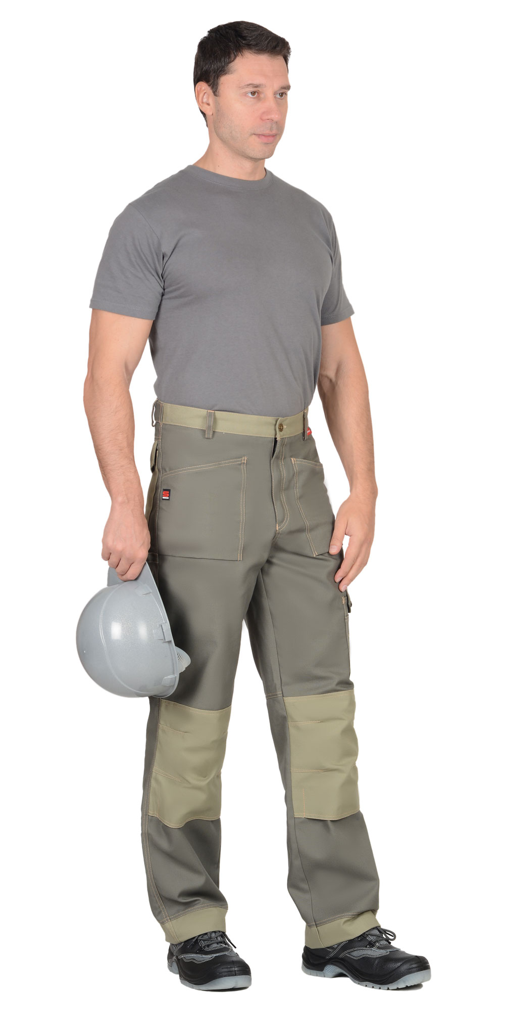 Брюки СИРИУС-ВЕСТ-ВОРК т.оливковый со св.оливковым пл. 275 г/кв.м Брюки СИРИУС-ВЕСТ-ВОРК т.оливковый со св.оливковым пл. 275 г/кв.м