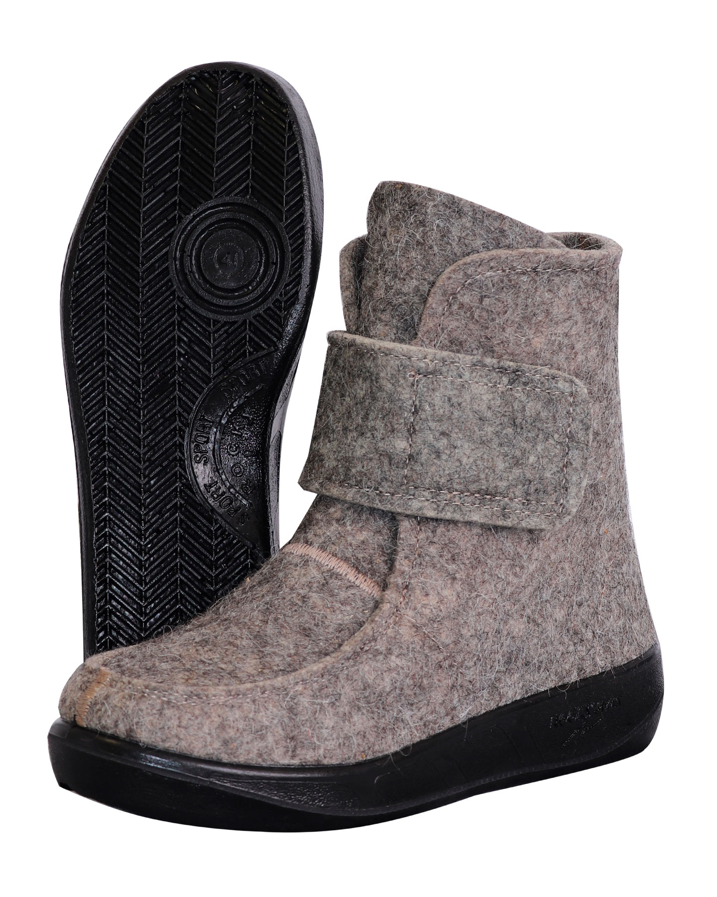 Валенки ботинки на липучке, подошва ПУ Валенки ботинки на липучке, подошва ПУ