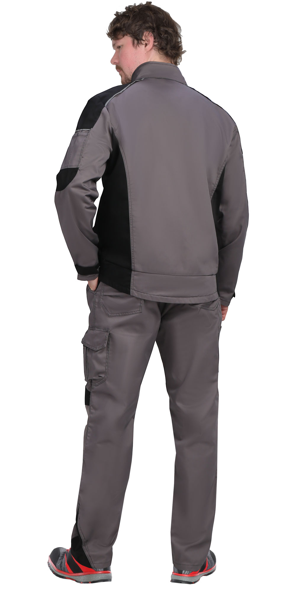 Костюм СИРИУС-ЦИТРИН куртка, п/к ср.серый с черным Костюм СИРИУС-ЦИТРИН куртка, п/к ср.серый с черным