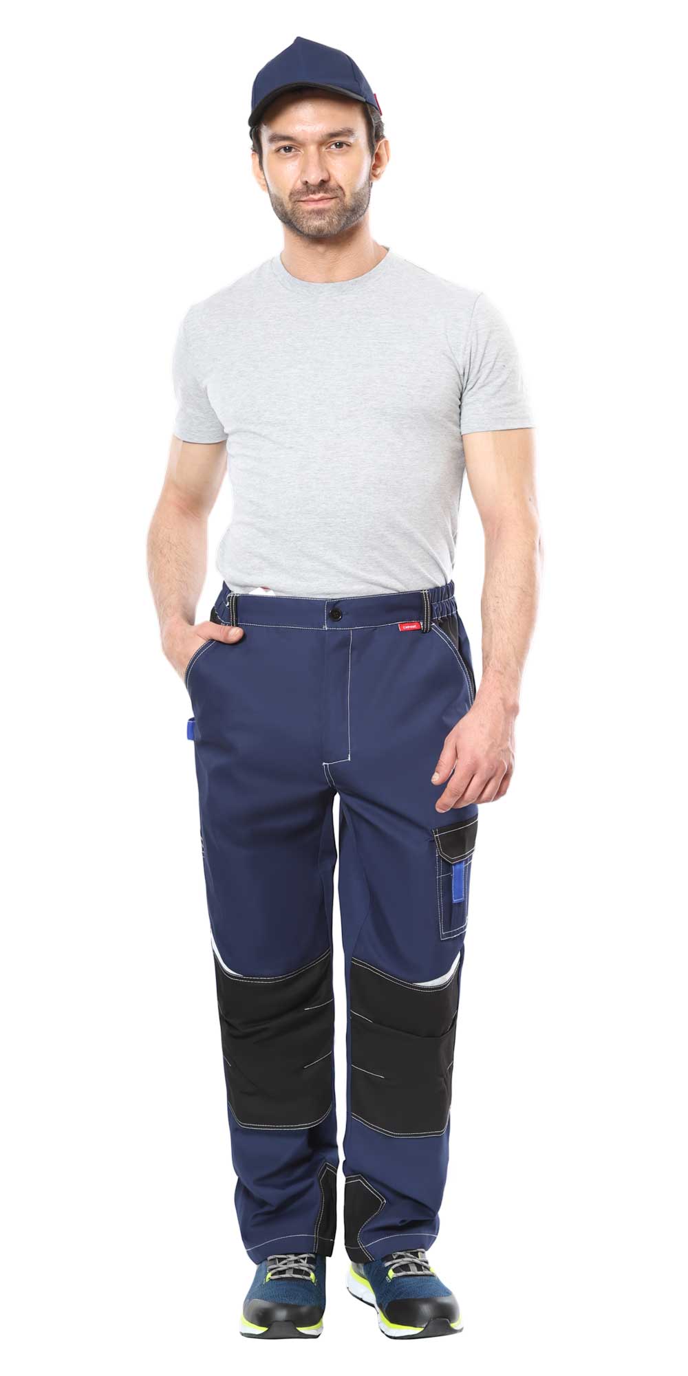 Брюки СИРИУС-ФАВОРИТ-МЕГА т.синий с чёрным и васильковым, СОП Брюки СИРИУС-ФАВОРИТ-МЕГА т.синий с чёрным и васильковым, СОП