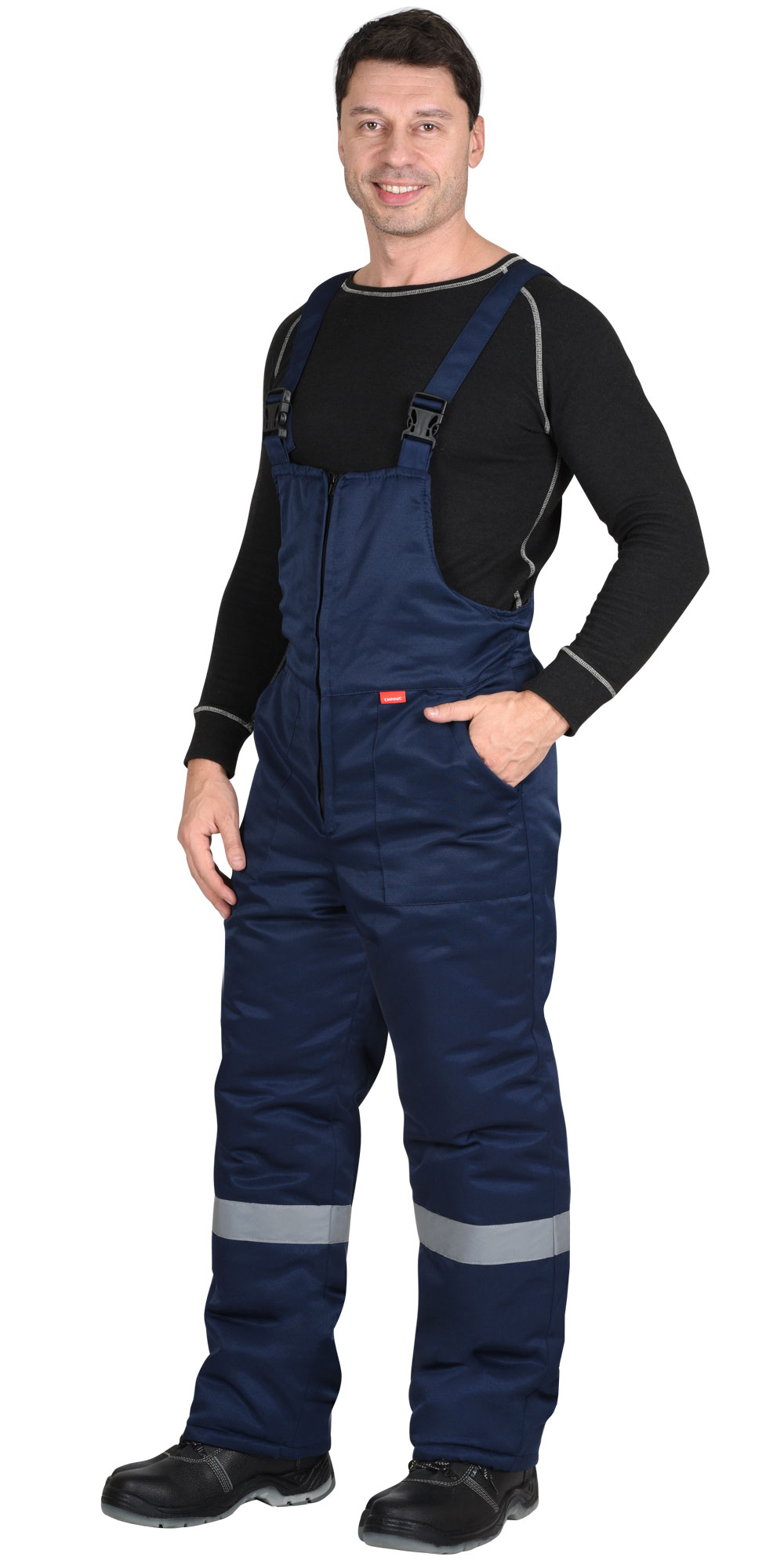 Костюм СИРИУС-РОСТ-НОРД-2 зимний, куртка, п/к, темно-синий с васильковым и СОП Костюм СИРИУС-РОСТ-НОРД-2 зимний, куртка, п/к, темно-синий с васильковым и СОП