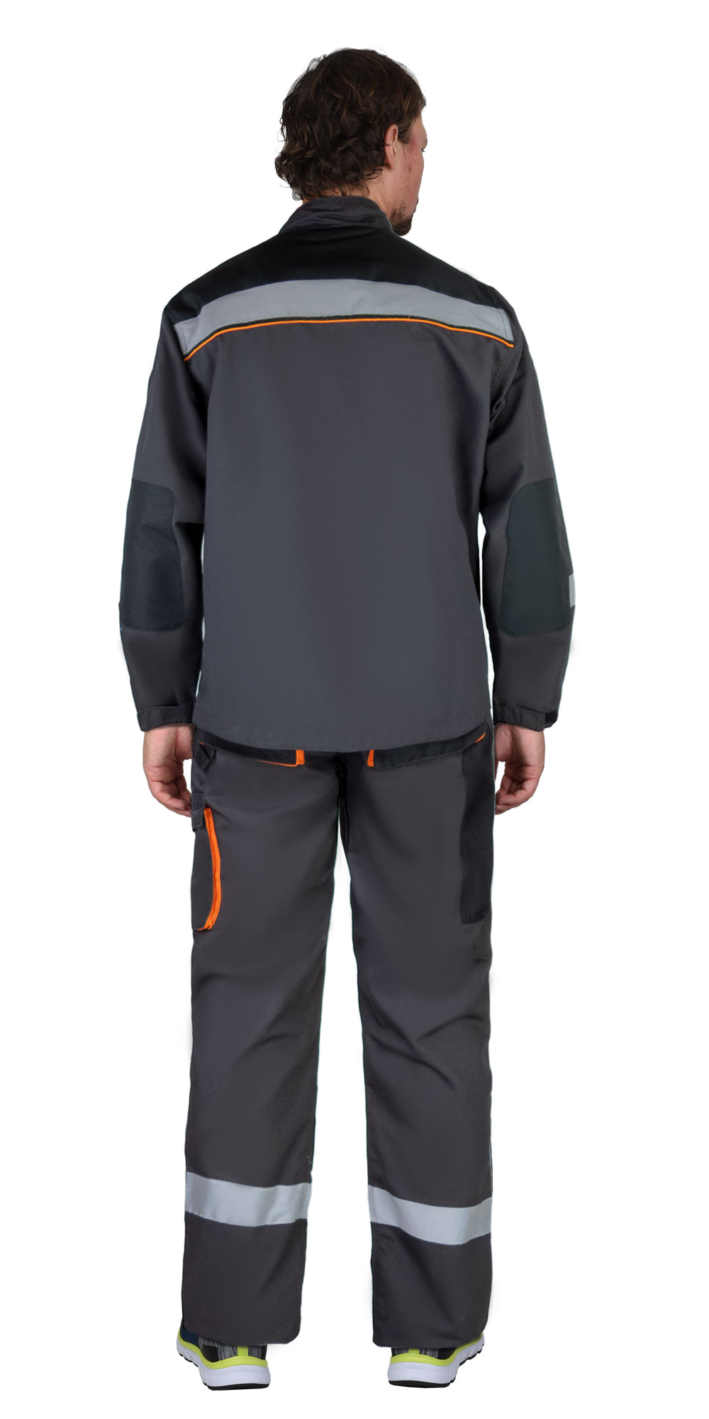 Костюм СИРИУС-СПБ куртка, п/к, темно-серый с черным и СОП Костюм СИРИУС-СПБ куртка, п/к, темно-серый с черным и СОП